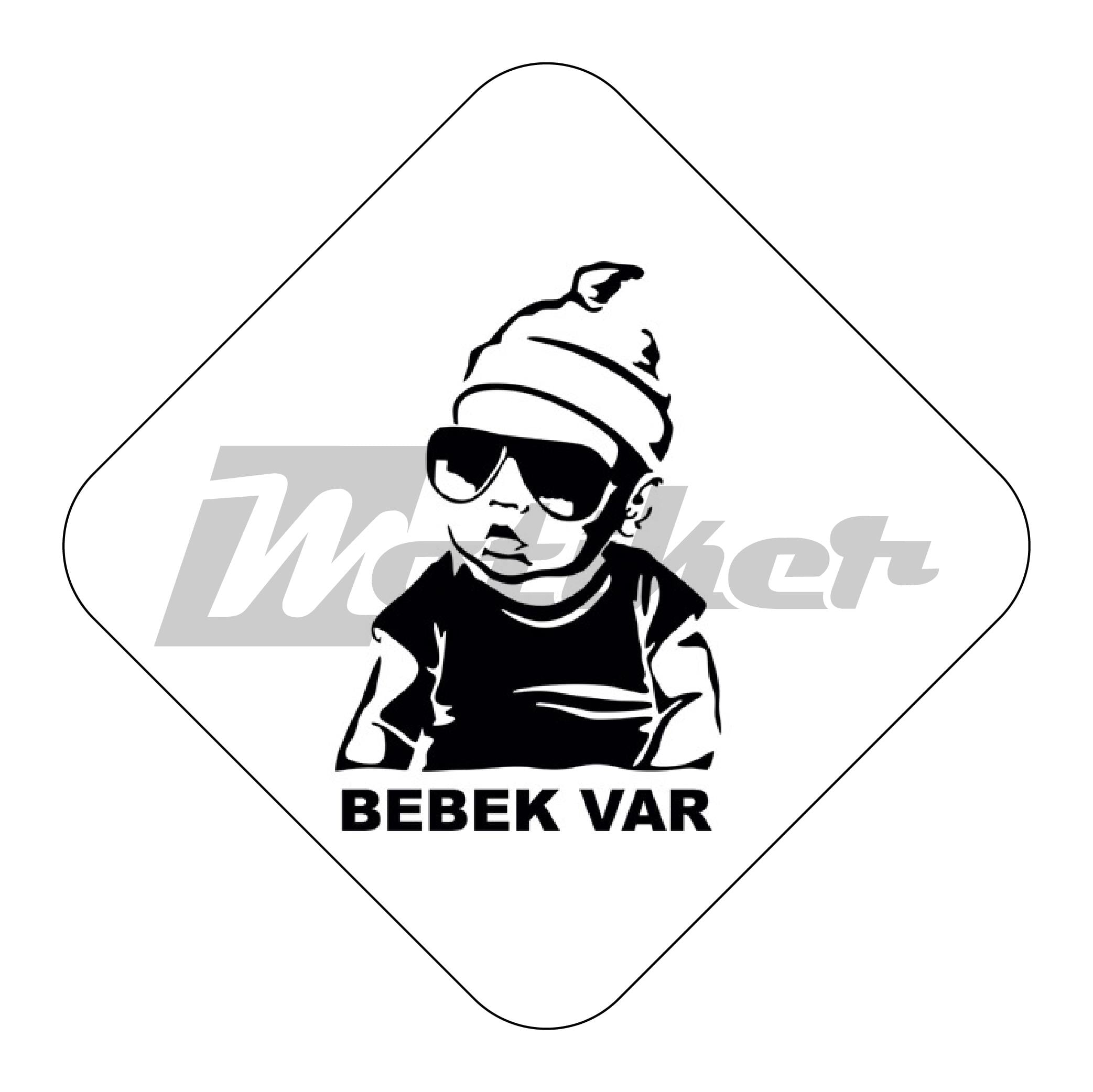 Bebek Var Siyah Renk sticker 