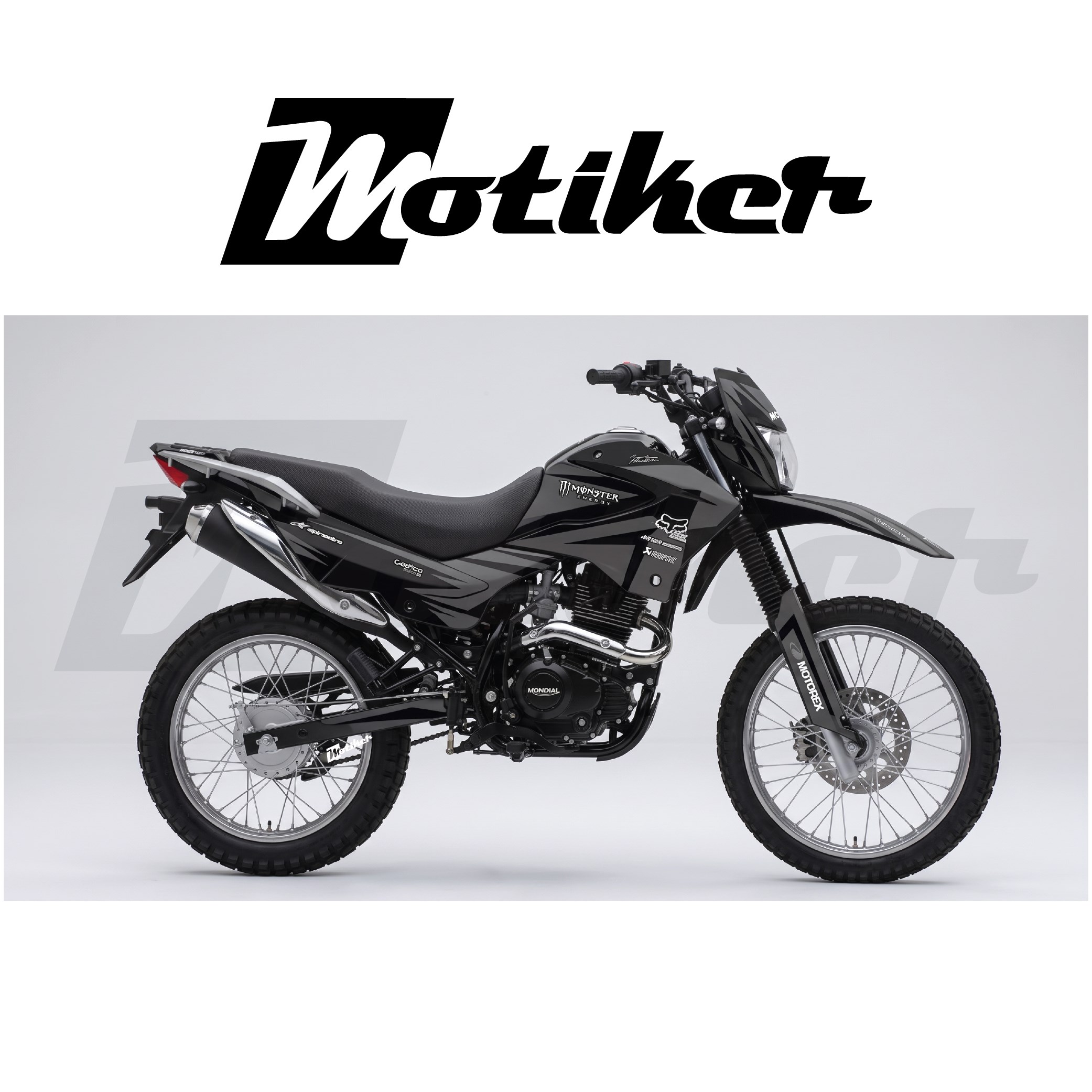 Mondial X-Treme ''Motorex'' Tasarım Motosiklet Sticker Etiket Modeli