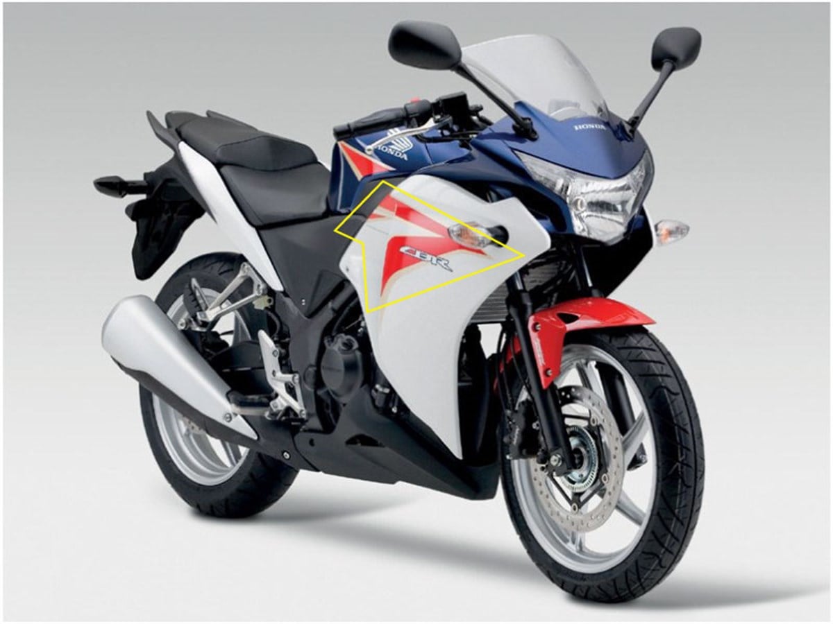 2011 Honda CBR 250 Hrc  Sağ Yan Grenaj Sticker Etiket Modeli