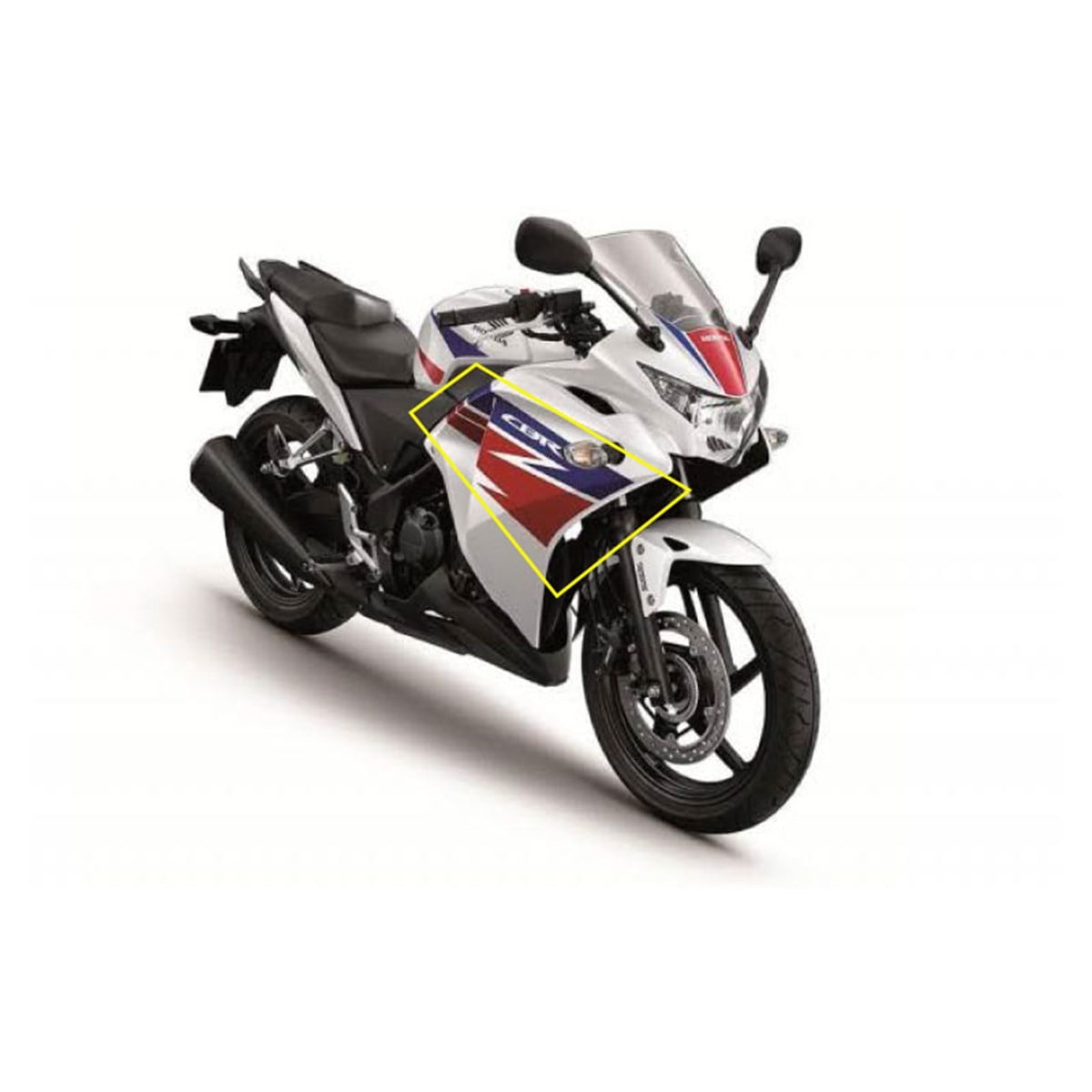 2012 Honda CBR125 Hrc Sol Yan Grenaj Sticker Etiket Modeli