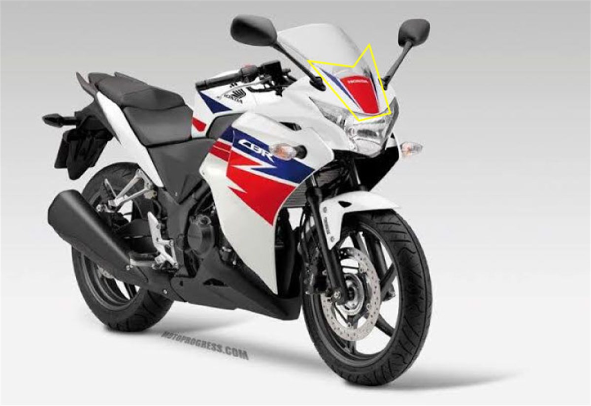 2013 Honda CBR 250 Hrc Ön Kafa Grenaj Sticker Etiket Modeli