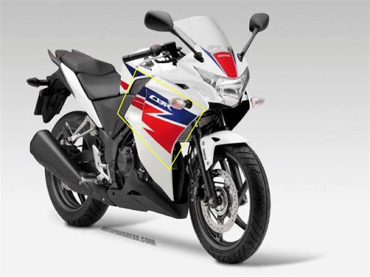 2013 Honda CBR 250 Hrc Sağ Yan Grenaj Sticker Etiket Modeli