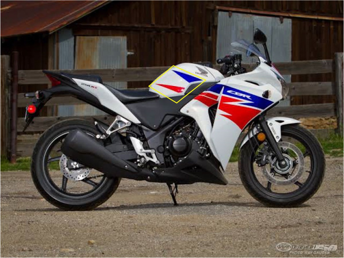 2013 HONDA CBR 250 Hrc Sol Depo Sticker Etiket Modeli