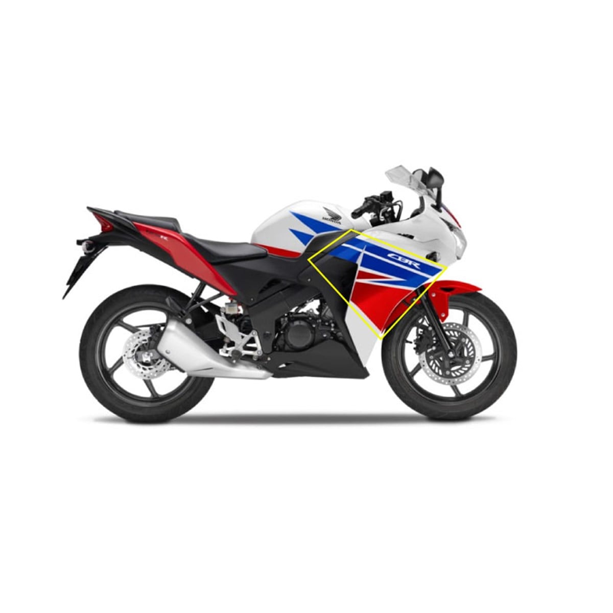 2014-2017 Honda CBR125 Hrc Sol Yan Grenaj  Sticker Etiket Modeli