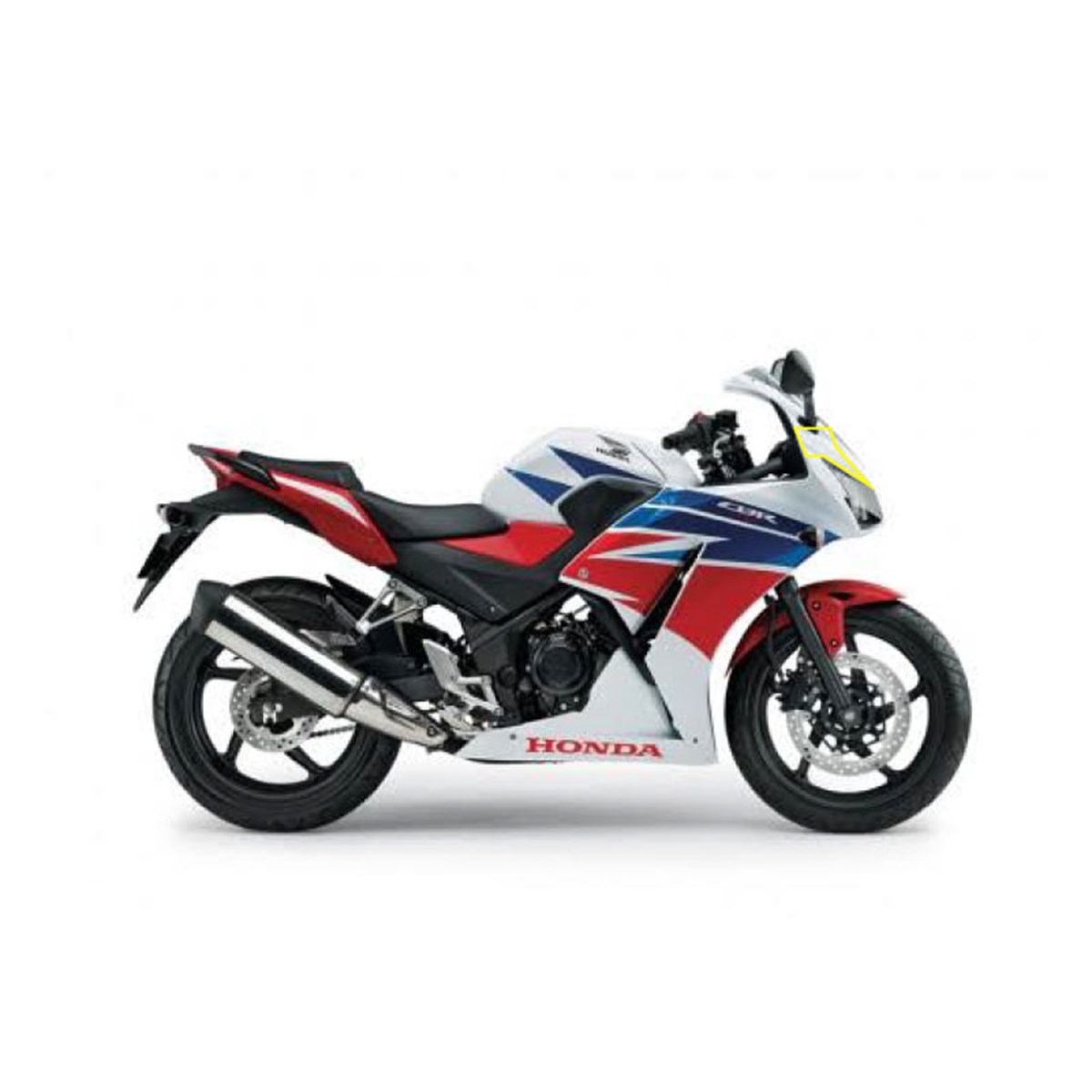 2014-2018 Uyumlu Honda CBR250R HRC Ön Kafa Grenaj Sticker Modeli 