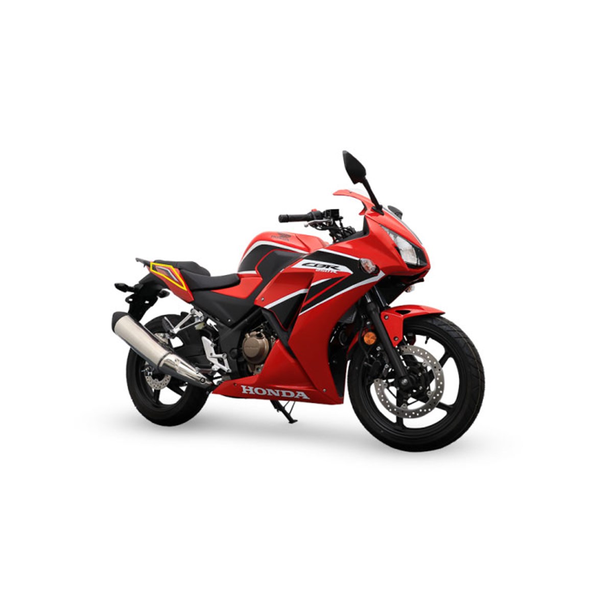 2017 HONDA CBR 250 Kırmızı Sağ Arka Kuyruk Grenaj  Sticker Etiket Modeli 
