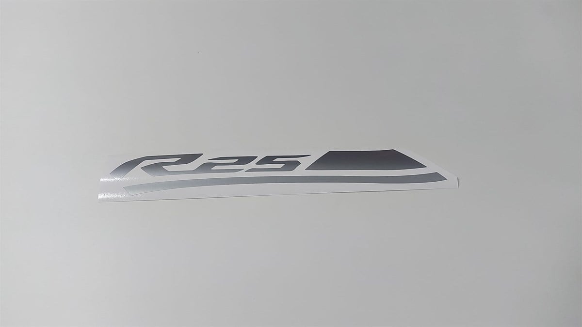 2017 Mavi YZF-R25 Orjinal Sol Yan Grenaj Stiker Modeli