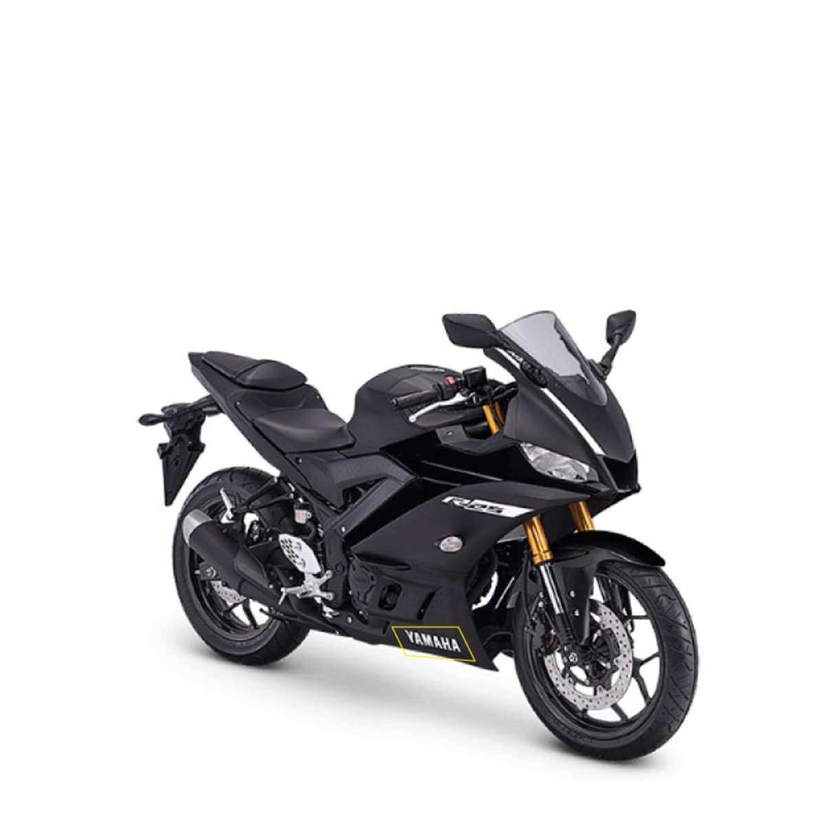 2019 Yamaha YZF R25 Siyah Sağ Alt Sakal  Grenaj Sticker Etiket Modeli