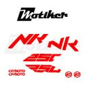 CF MOTO NK 250 Turkuaz Orijinal Sticker  Etiket Tasarım Modeli
