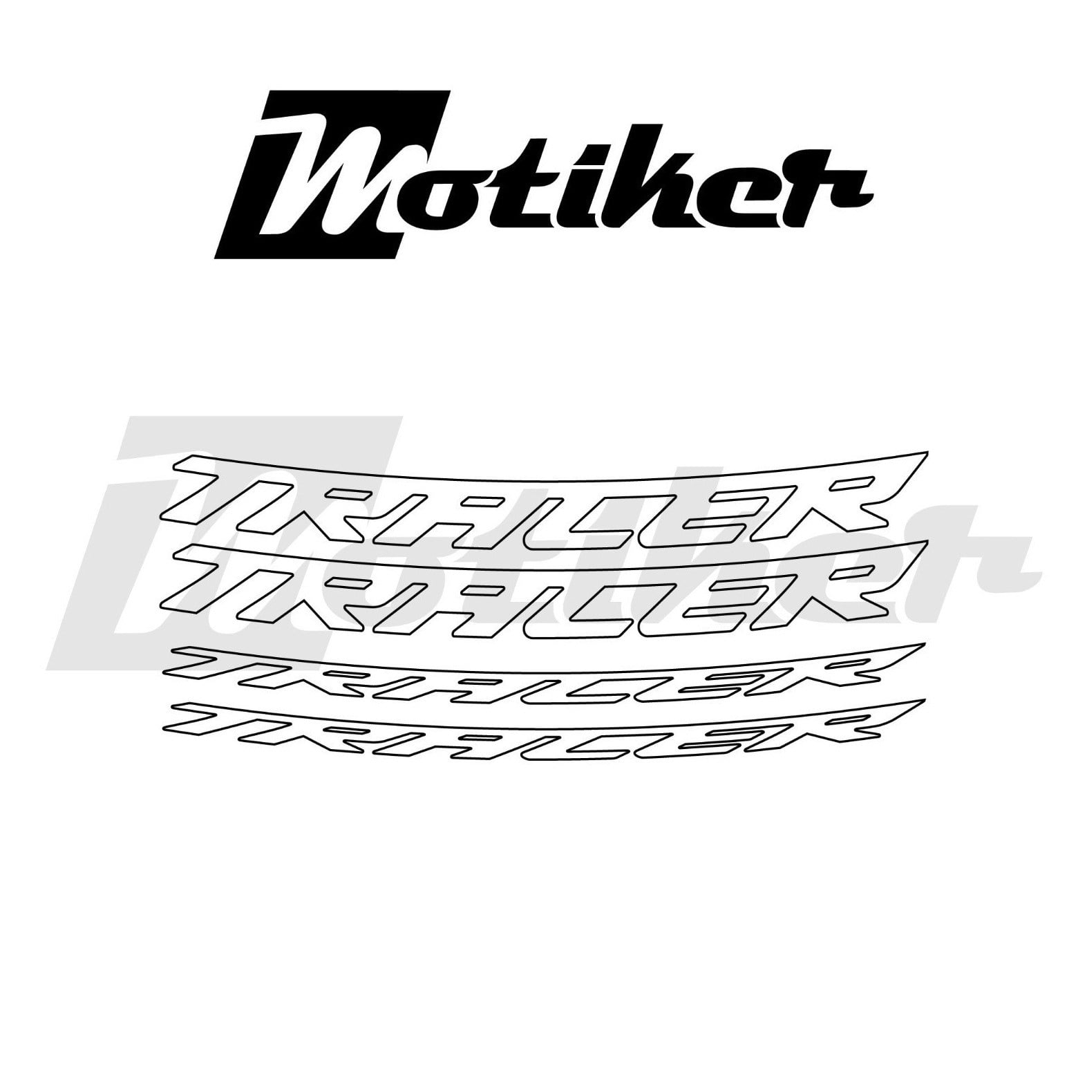 Yamaha Tracer Jant içi Yazı Sticker Etiket Modeli