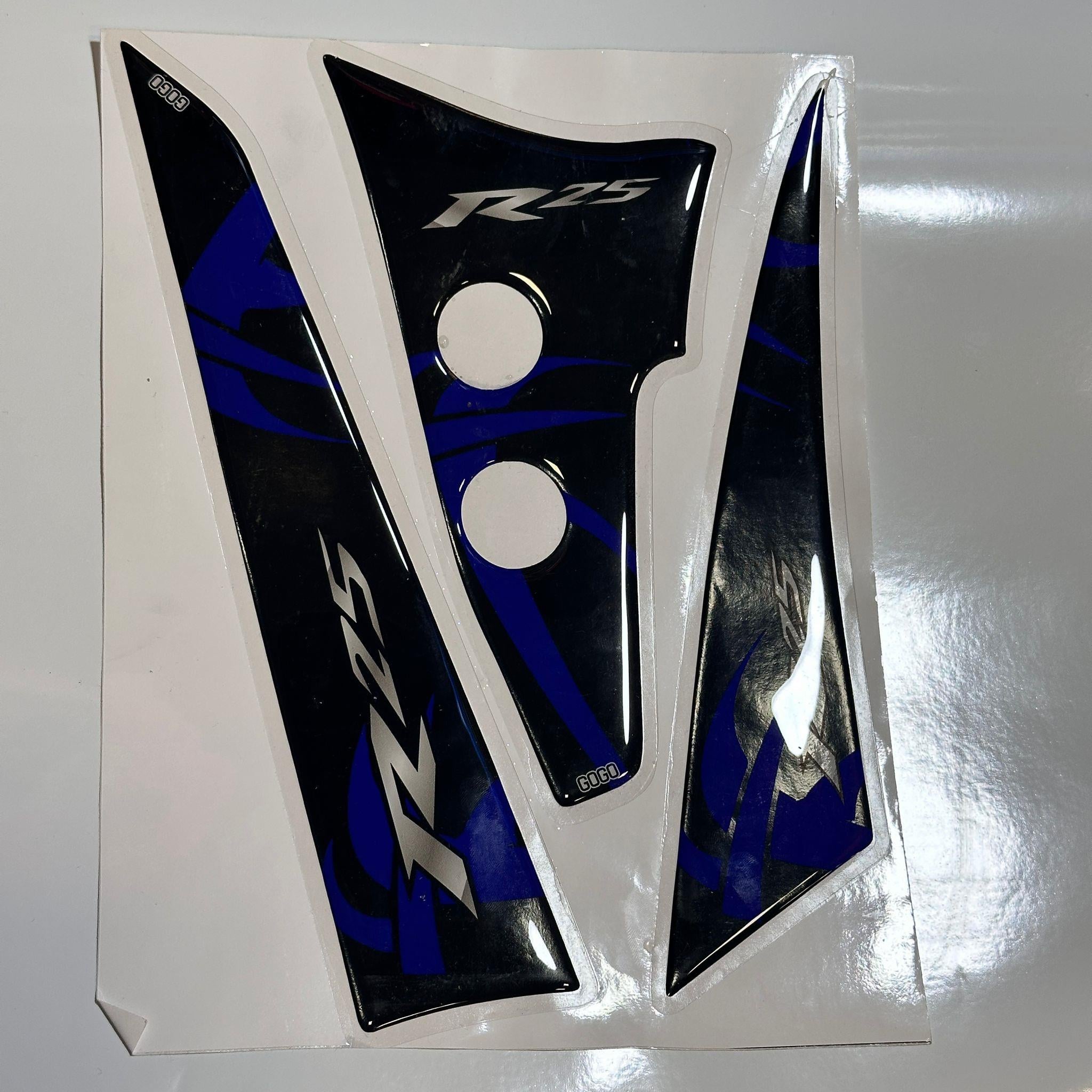 OUTLET!! Yamaha R25 Tank PAD Lacivert Full set