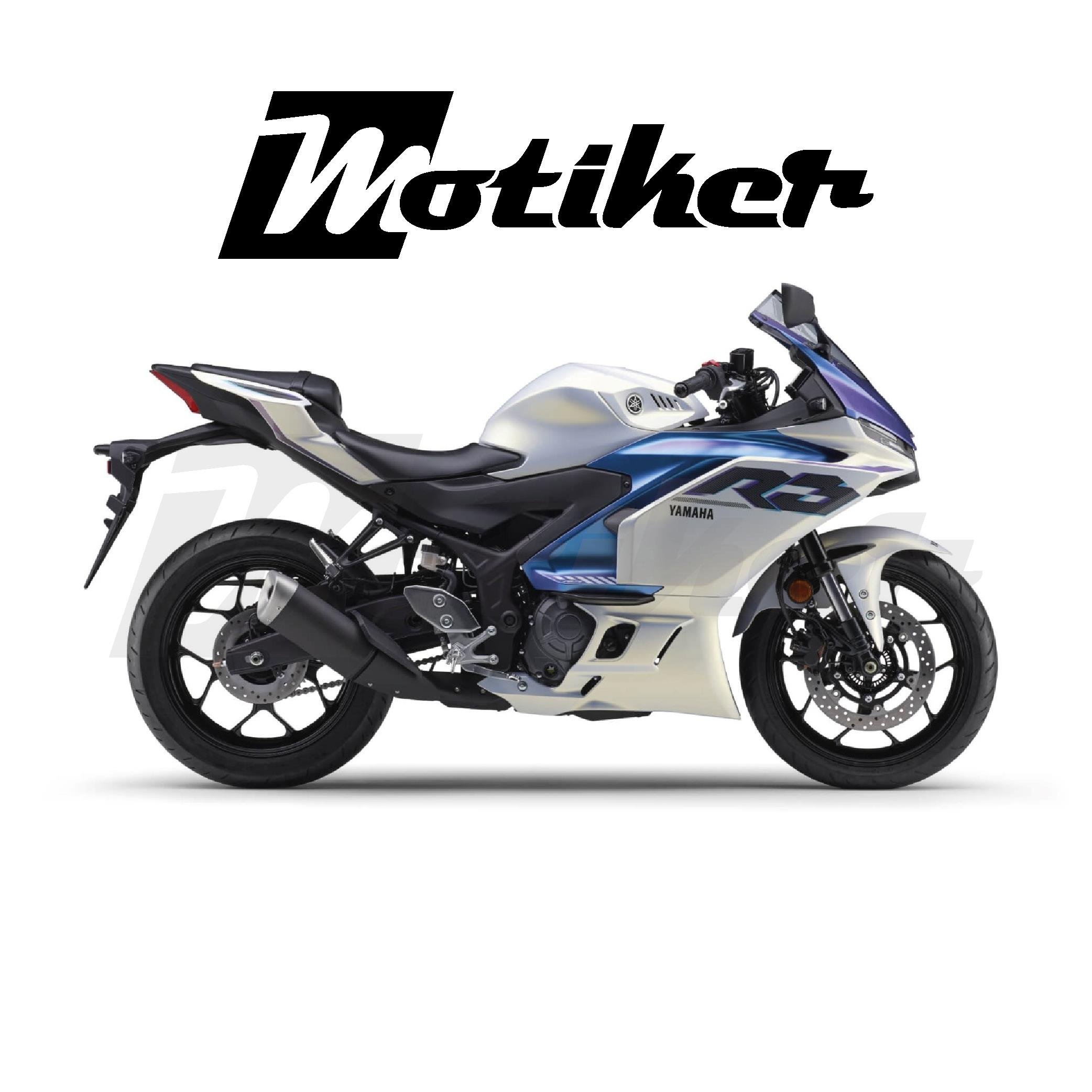 Yamaha YZF-R25 2025 Model R3 Design Sticker Etiket Modeli Set