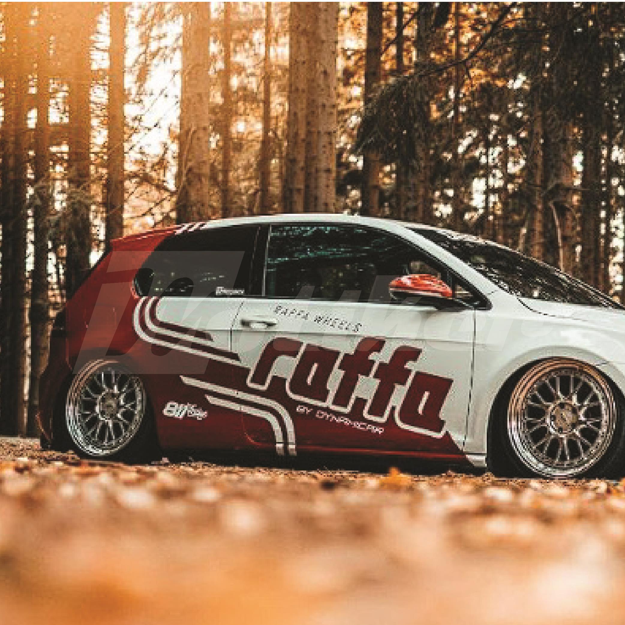 Volkswagen golf raffa sticker kaplama 