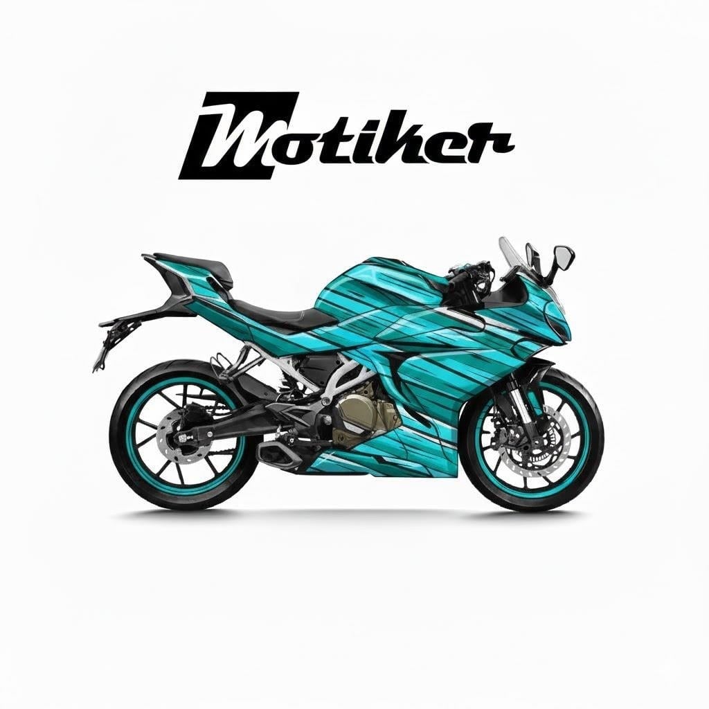 CFMOTO 250SR Airbrush  Carton Tasarım Sticker Etiket Modeli