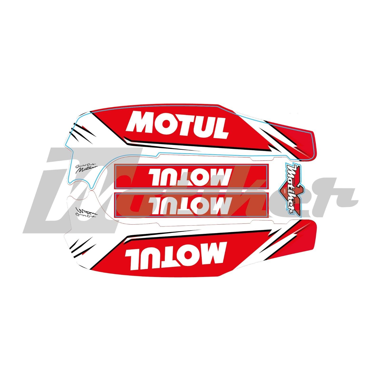 BAJAJ NS200 MOTUL ORTA ŞASE ARKA MAŞA STICKER BASKILI