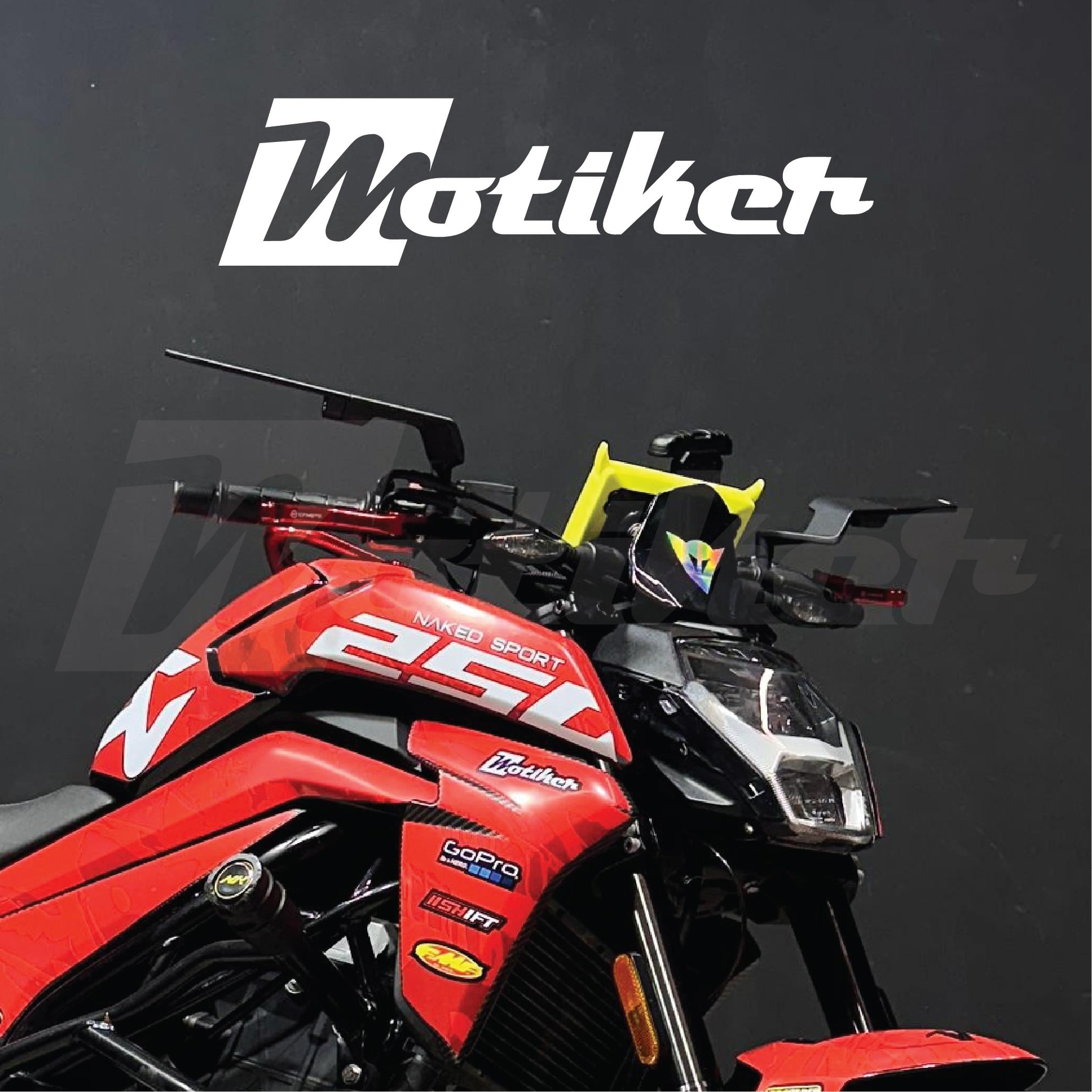 CFMOTO NK250 2024-2025 Yeni Kasa Parçalı Kaplama Sticker Etiket Modeli Kırmızı - Koyu Kırmızı Renk Naked Sport