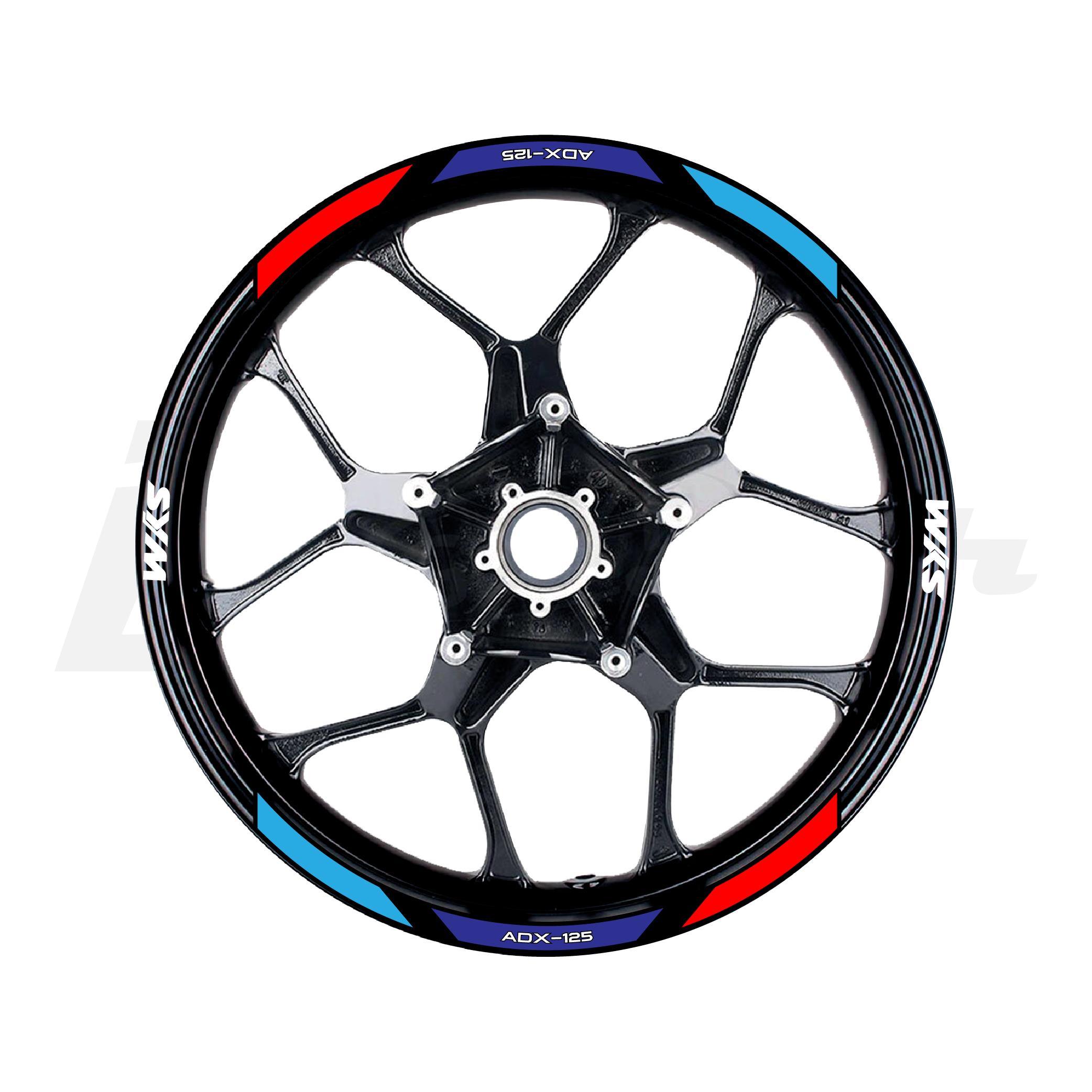 SYM Kırmızı Beyaz Jant Dış Sticker Etiket Modeli Baskılı