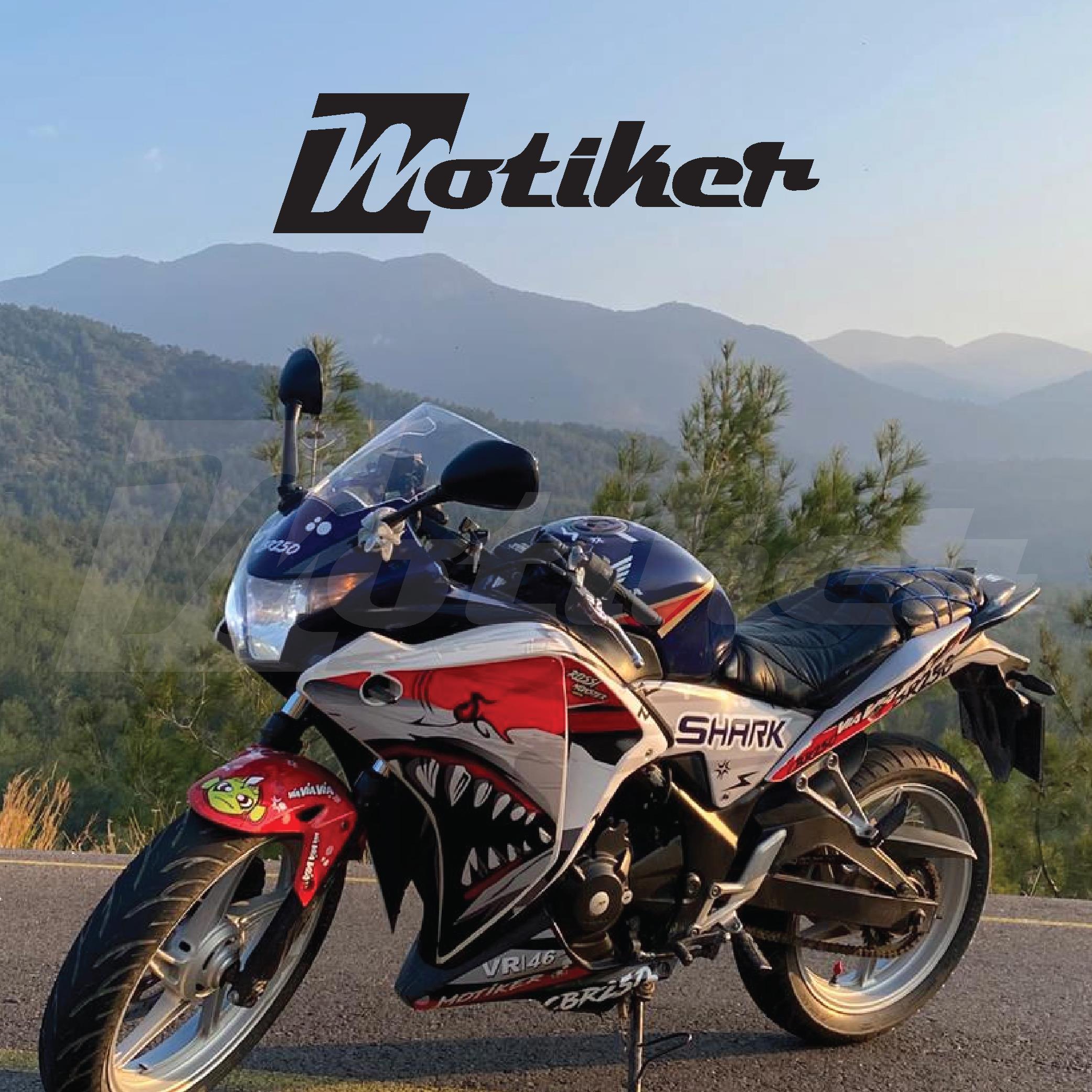 Honda CBR250R Shark (Köpek Balığı) Tasarımı Sticker Etiket modeli