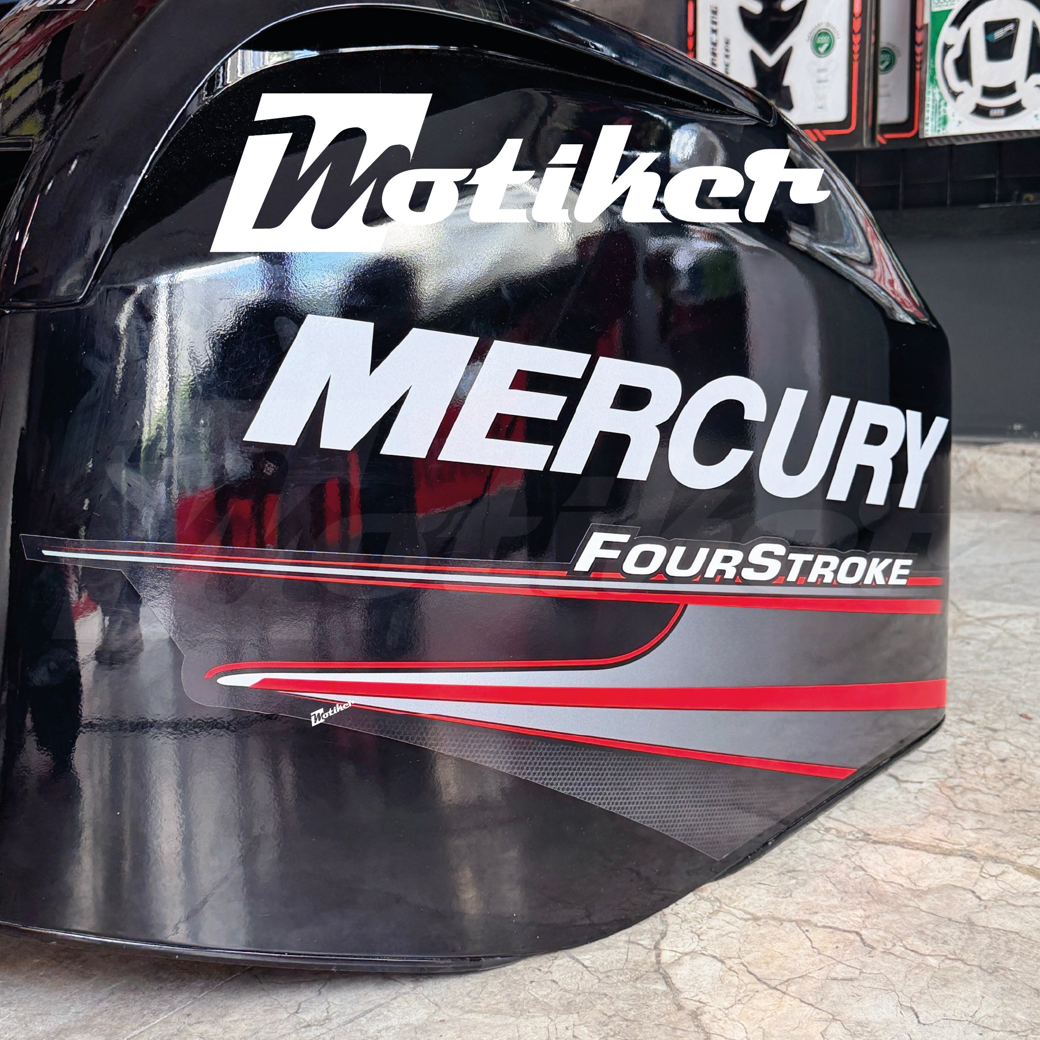Mercury 60 HP Four Stroke 2013-2017 Mercury 60 HP Four Stroke 2013-2017 Tekne Sticker Etiket Modeli 