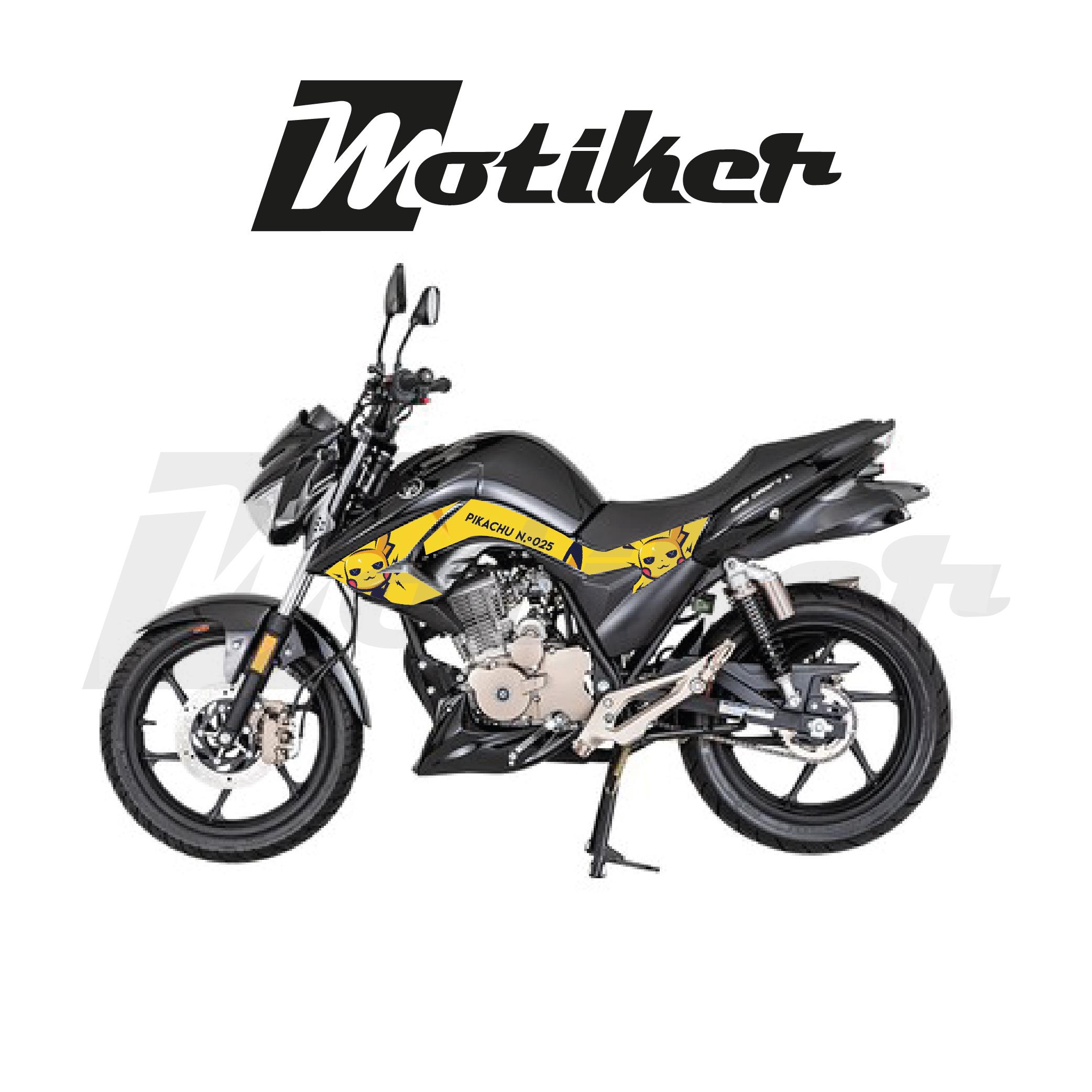 Mondial Drift L Orta Şase ve Ön Grenaj Pikachu Sticker Etiket Kaplama Modeli