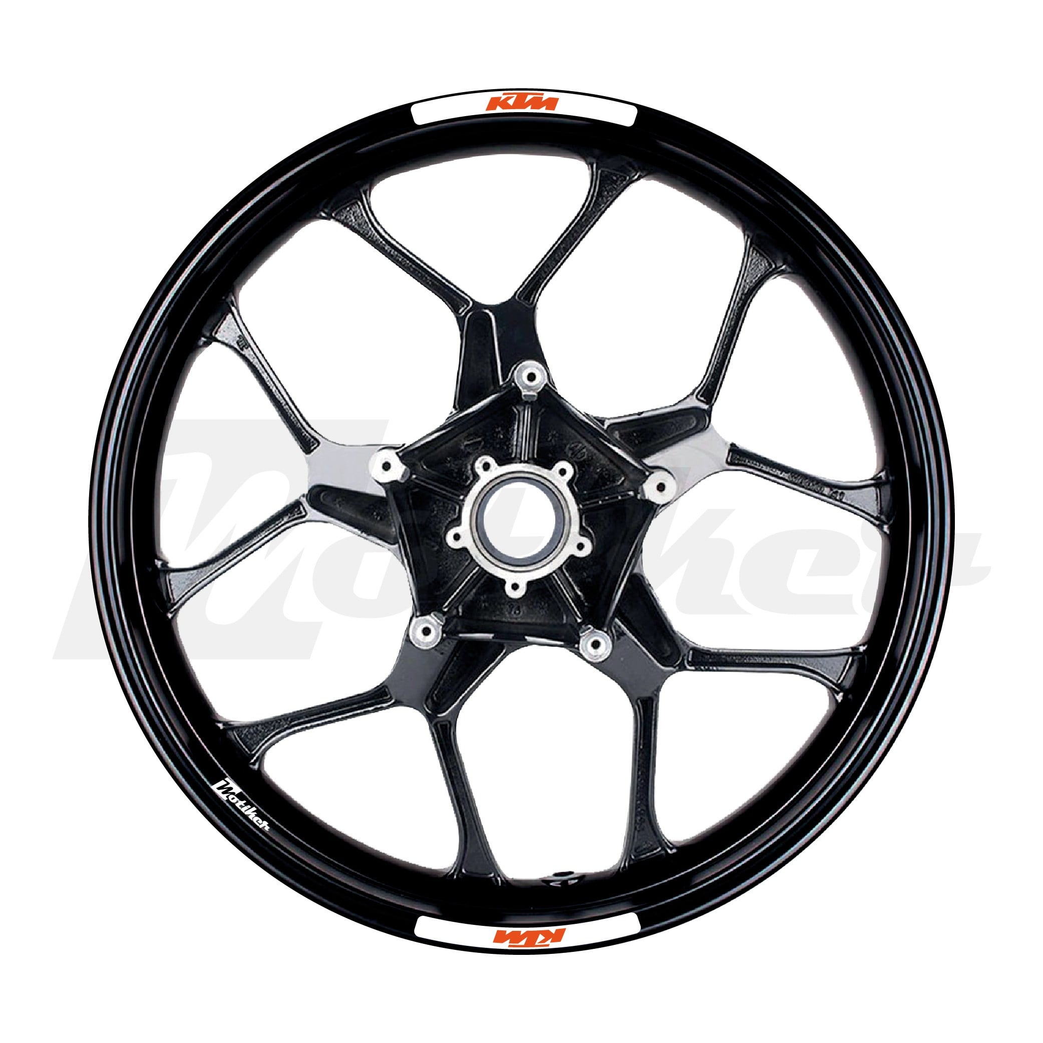 KTM Her Modele Uygun Jant Şeridi Mini Sticker Tasarım Etiket Modeli