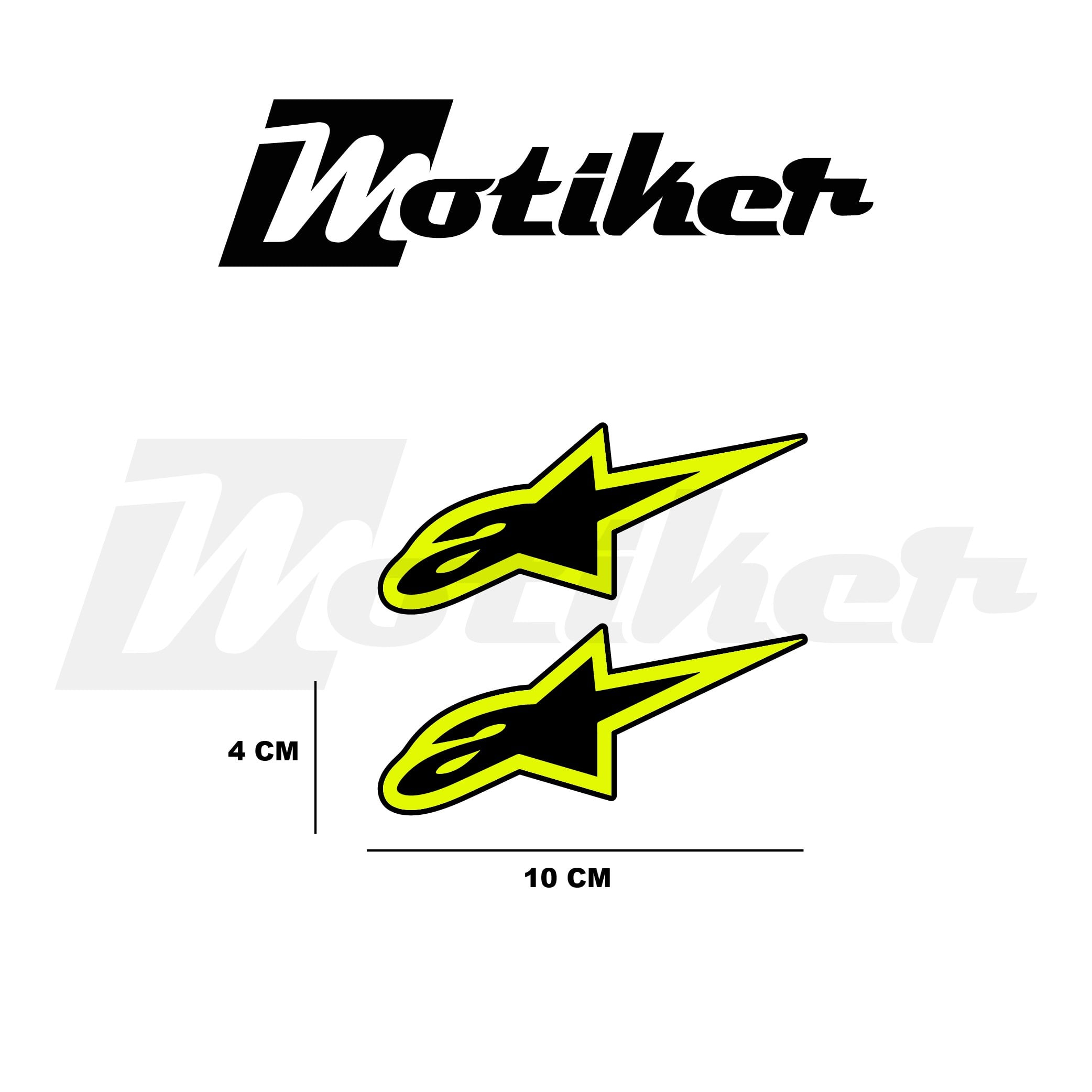 Alpinestars Logo Tasarımlı Sticker Etiket Modeli 
