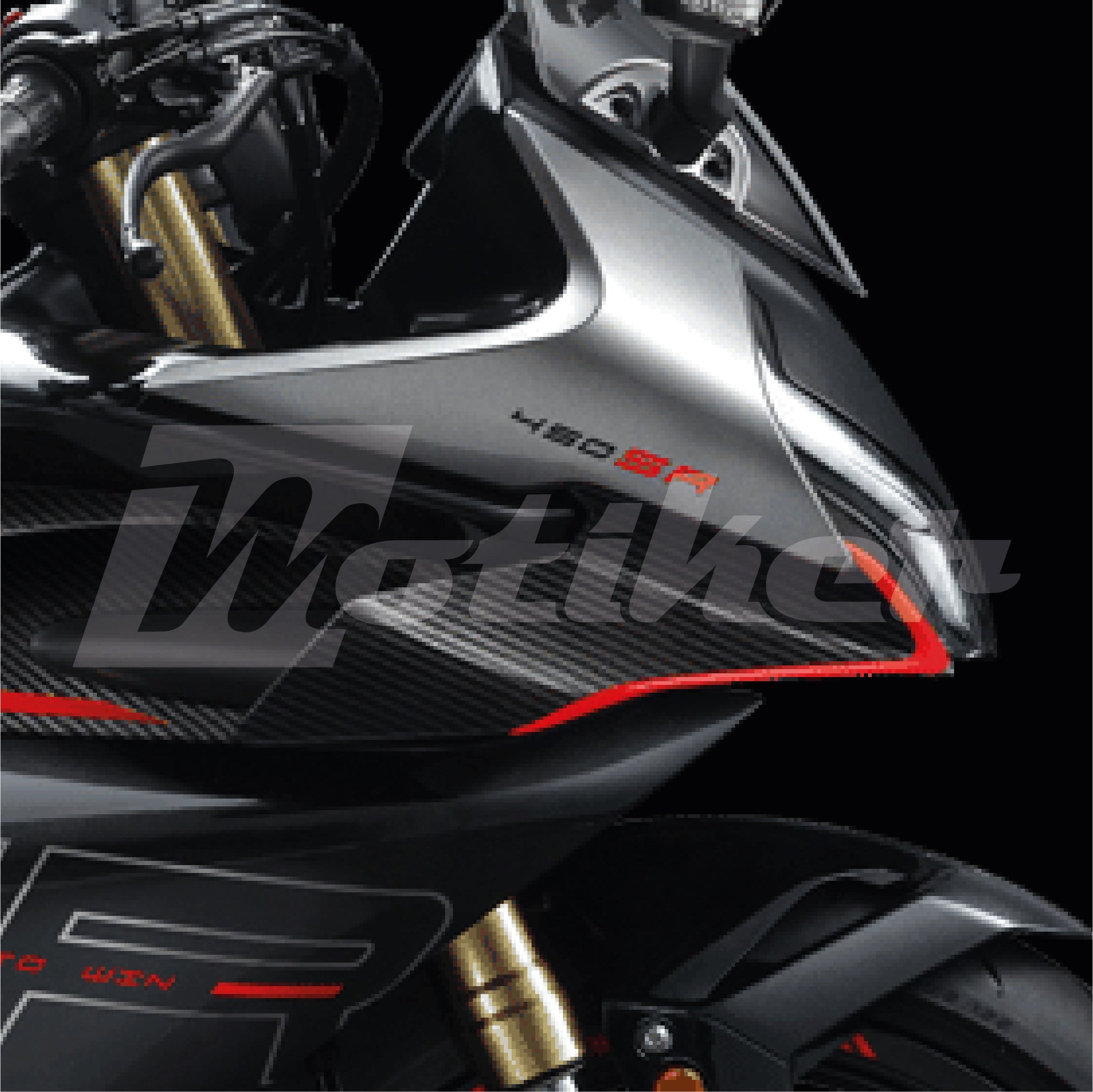 CF MOTO 450SR Ön Sağ Sol Kafa Far Yanı Sticker Etiket Modeli