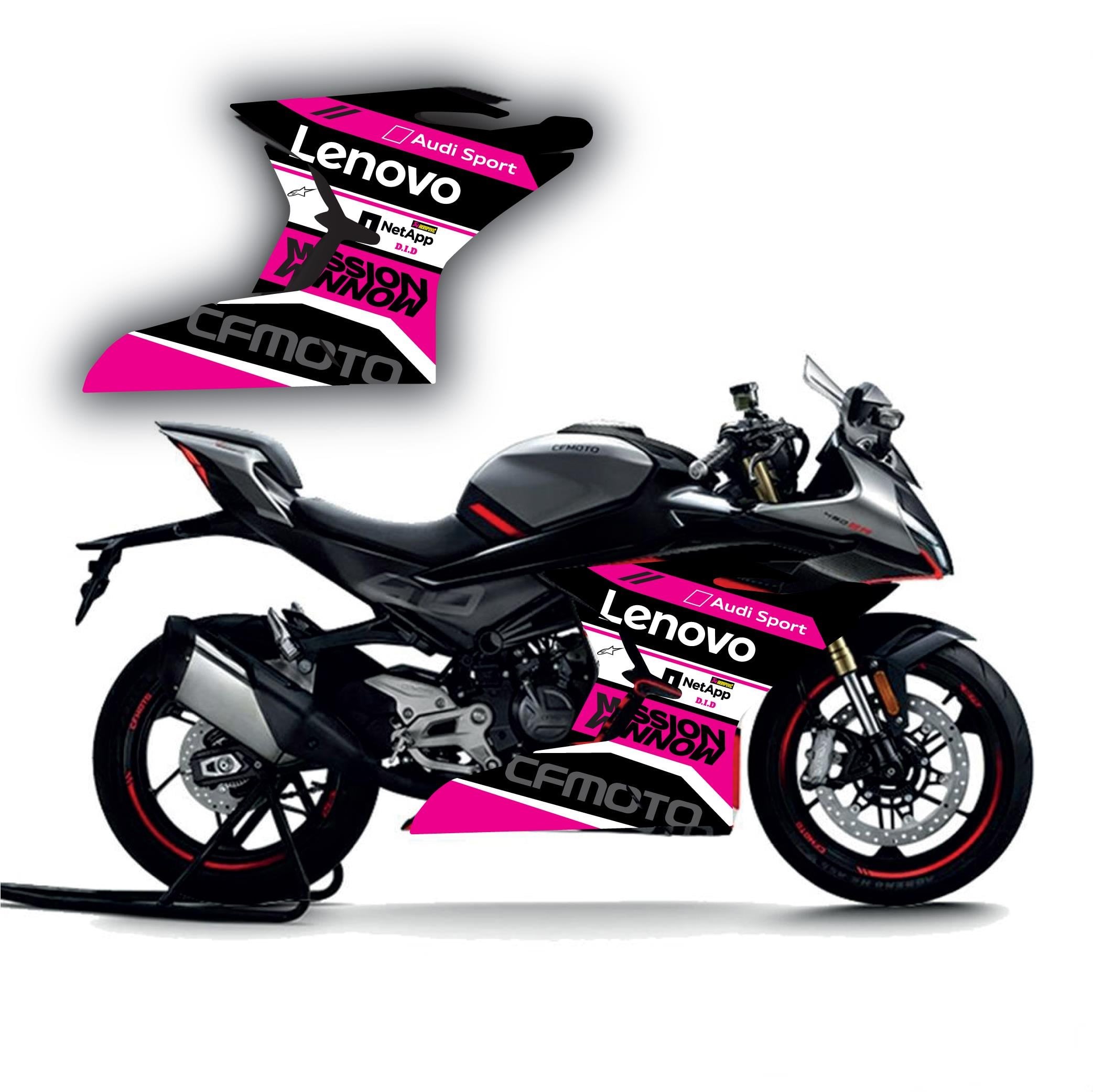 CF Moto SR450 Lenovo Yan Ön Grenaj Sticker Etiket Model