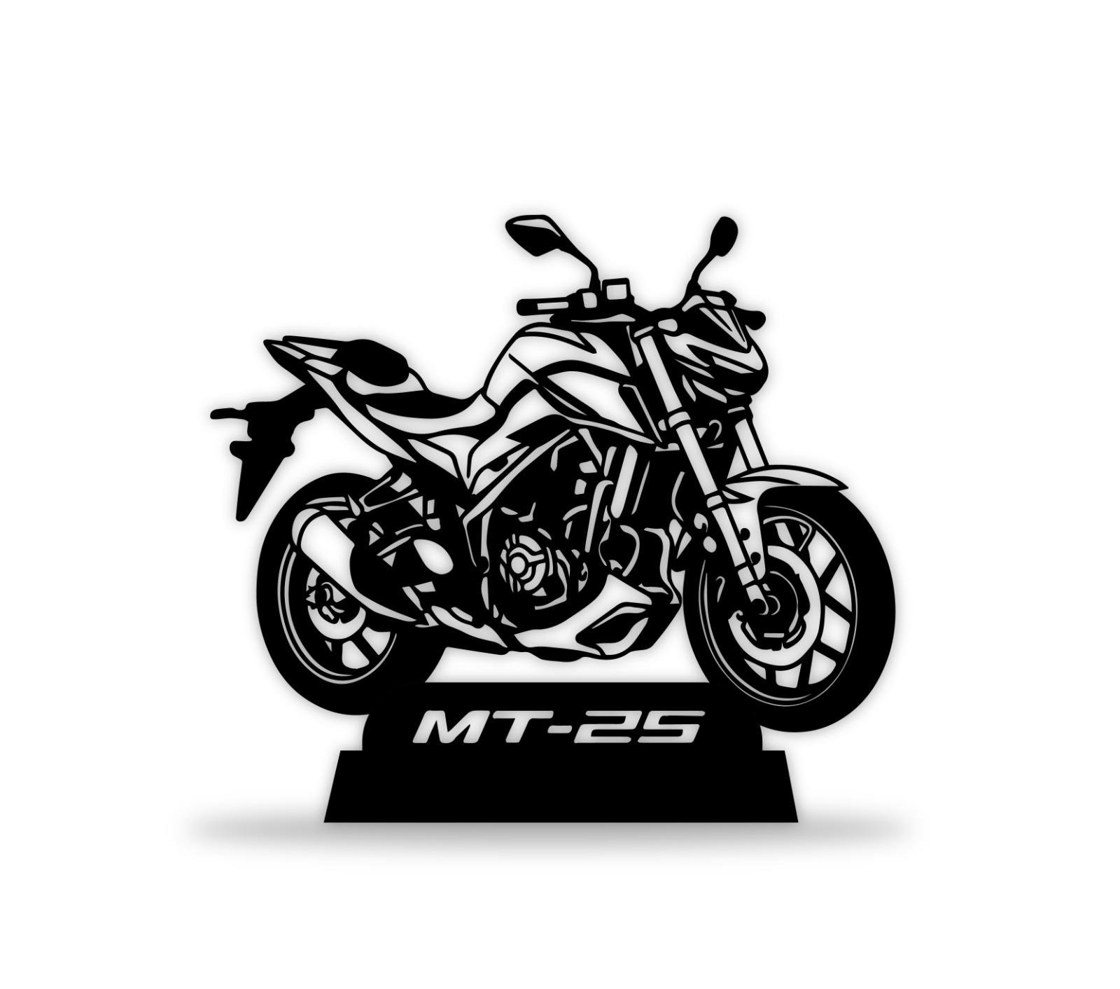 Yamaha MT-25 2019-2024 3D Masa Stand Aksesuar Model 