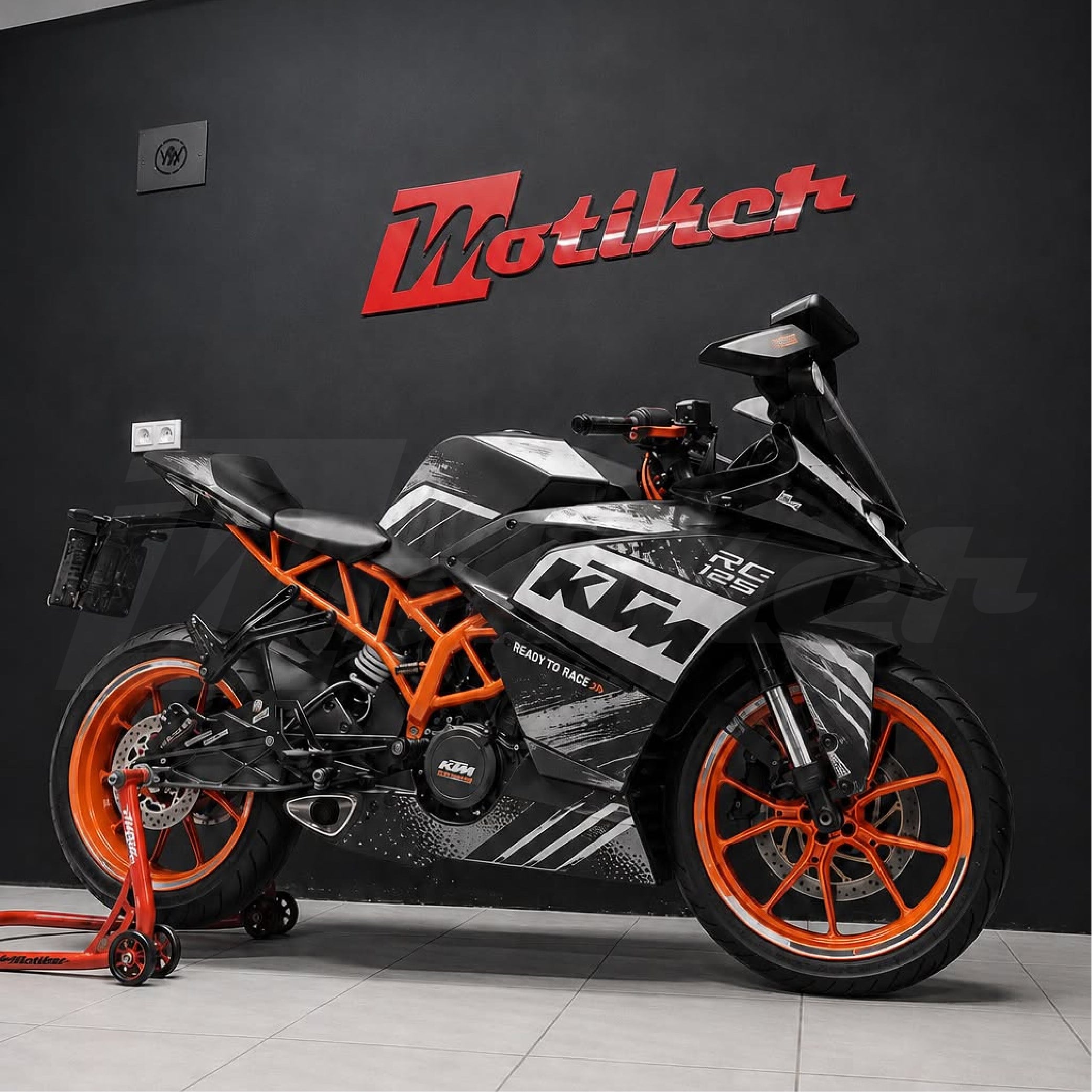 KTM RC125 / 250 / 390 Ready To Race Tasarım Sticker Etiket Modeli