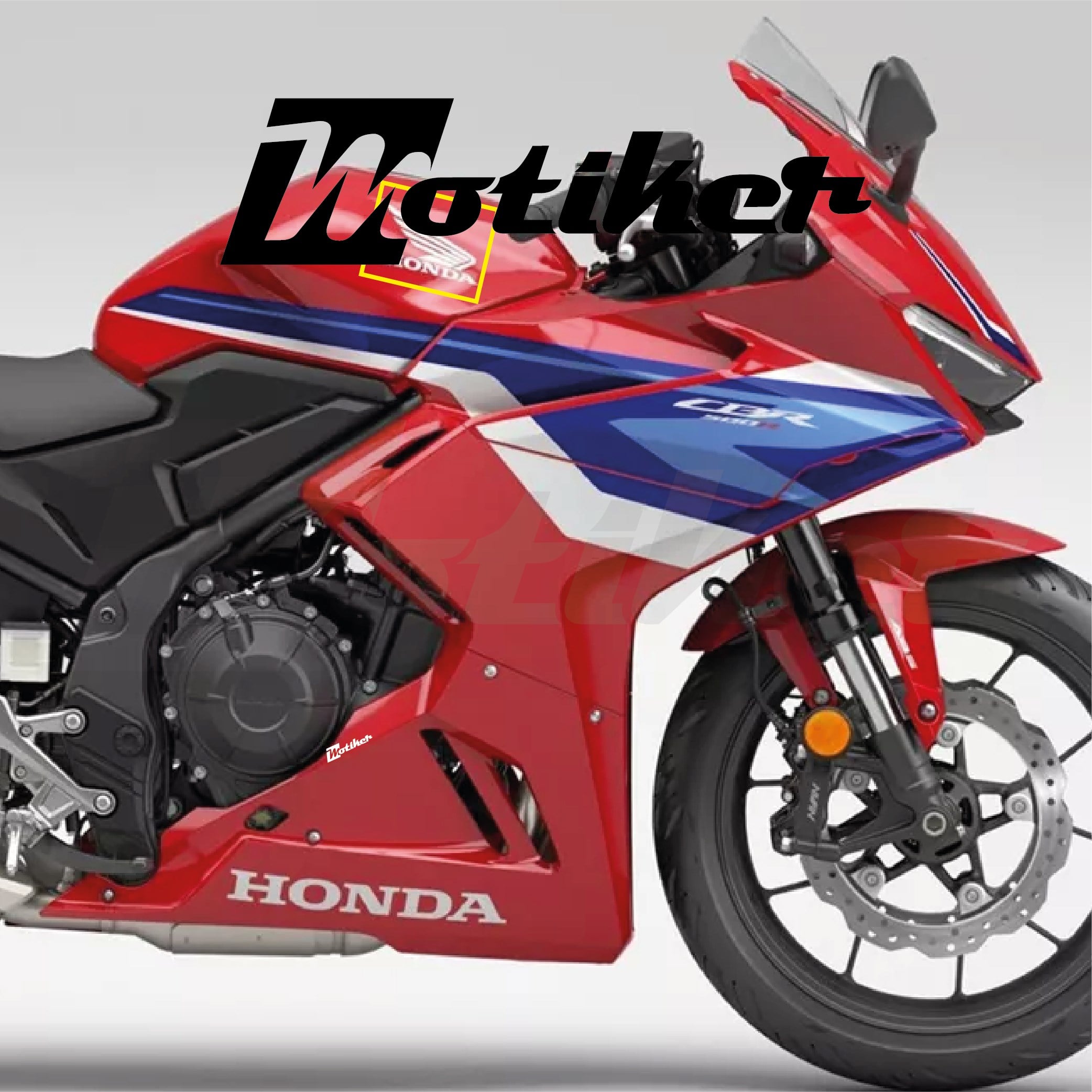 Honda CBR500R 2025-2026 Model Orjinal Tasarım Takım Sticker Etiket Modeli