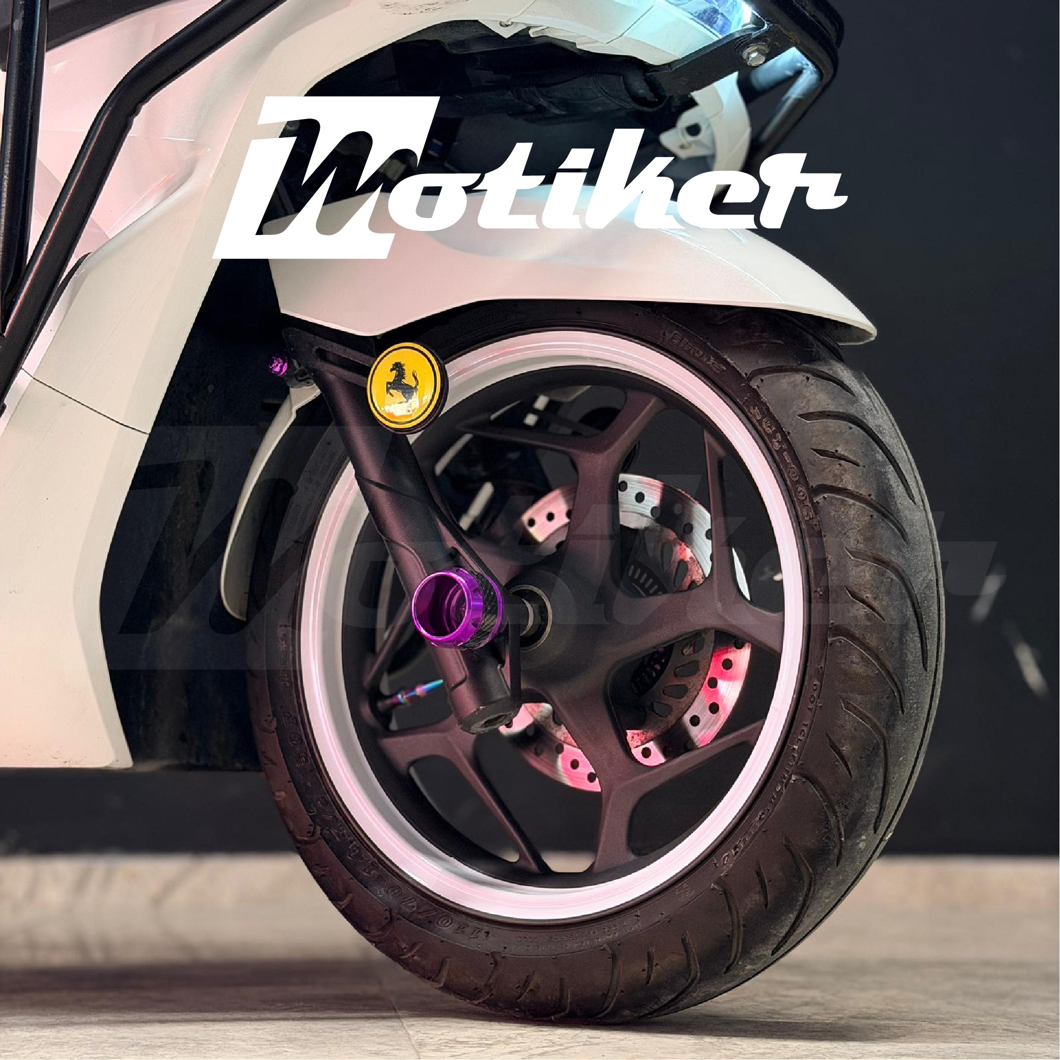 Honda PCX Tam Jant Kaplama Tasarımı Sticker Etiket Modeli , BEYAZ