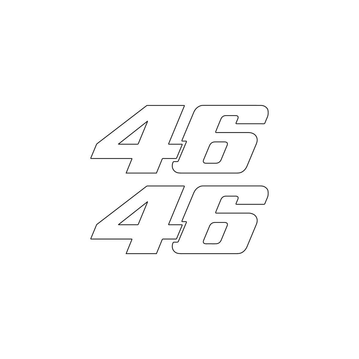 46 Yazılı Mini Sticker Etiket Modeli