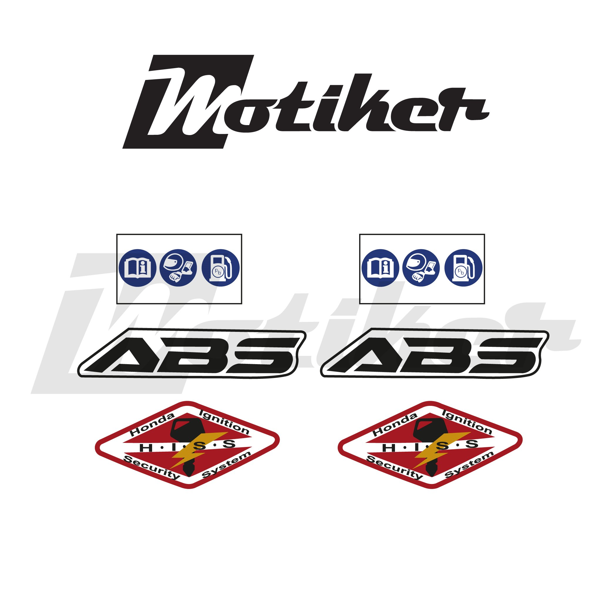 Honda NC 750X Uyarı Etiketleri Sticker Etiket Modeli