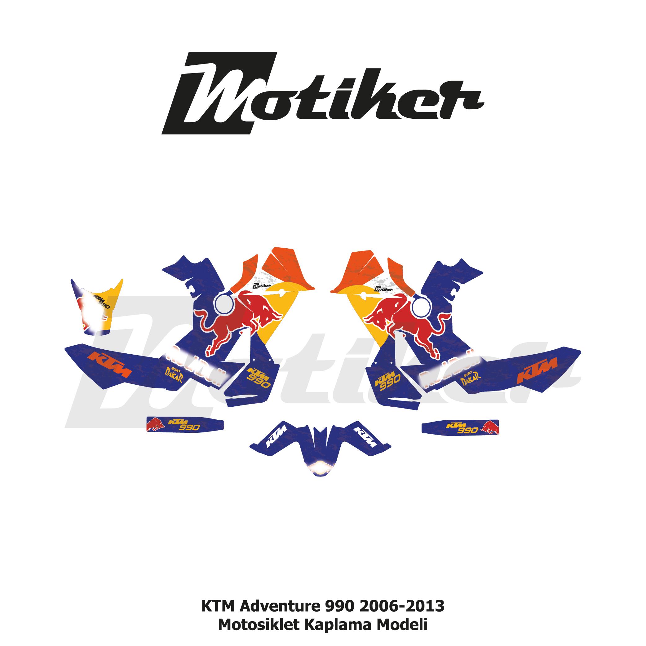 KTM Adventure 990 2006-2013 Motosiklet Kaplama Modeli Seti Parçalı Kaplama