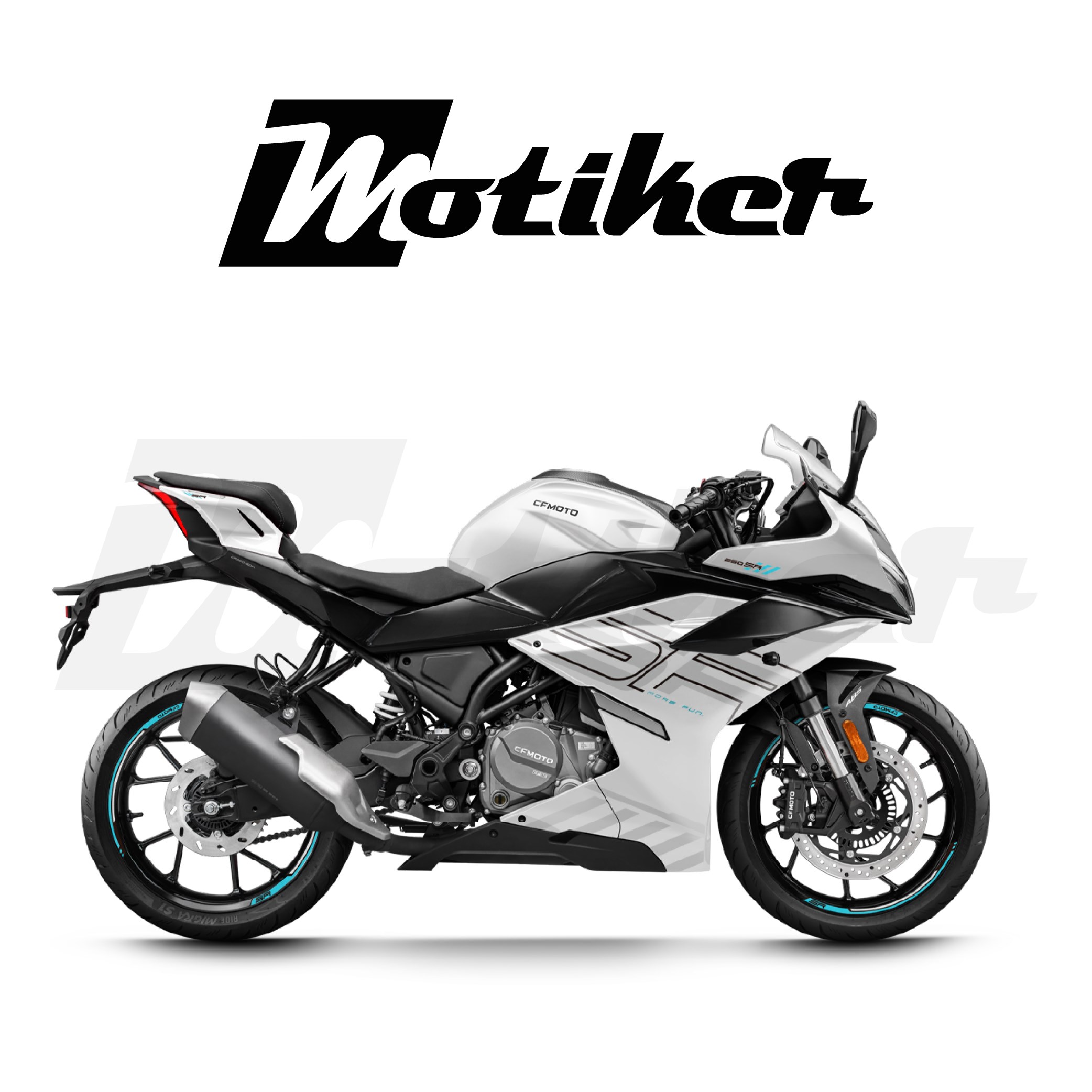 CF MOTO 250SR 2026 Orjinal Sticker Etiket Modeli Beyaz Motor