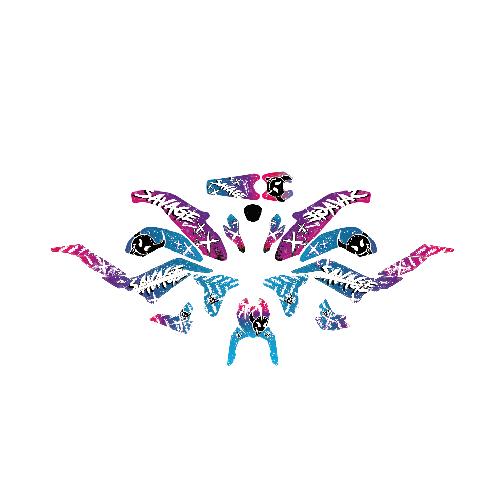 CF MOTO NK250 Savage HJC Sticker Etiket Kaplama Modeli 2019-2021 uyumlu