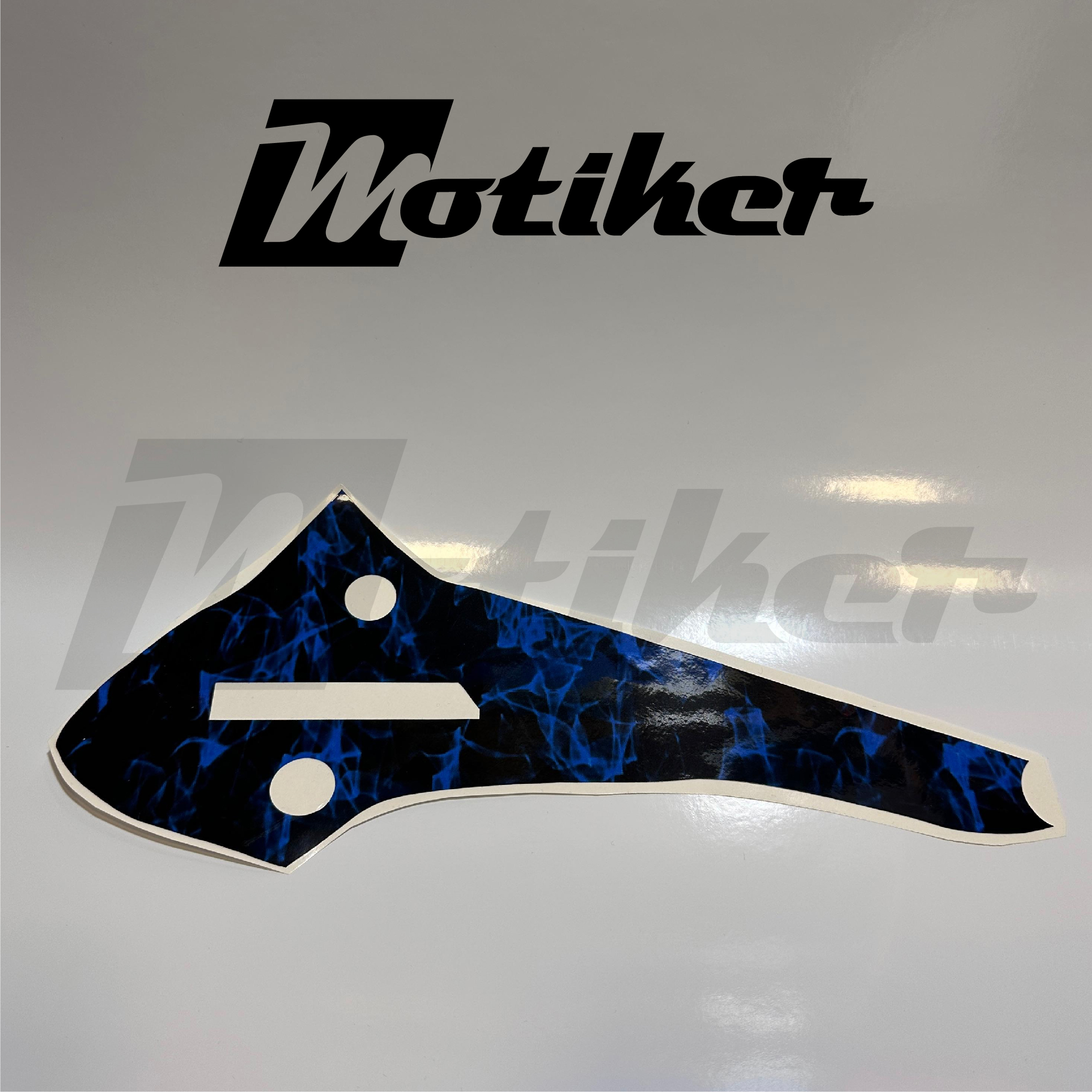 Honda PCX Radyatör Kapağı Mavi Duman Tasarımı Sticker Etiket Modeli