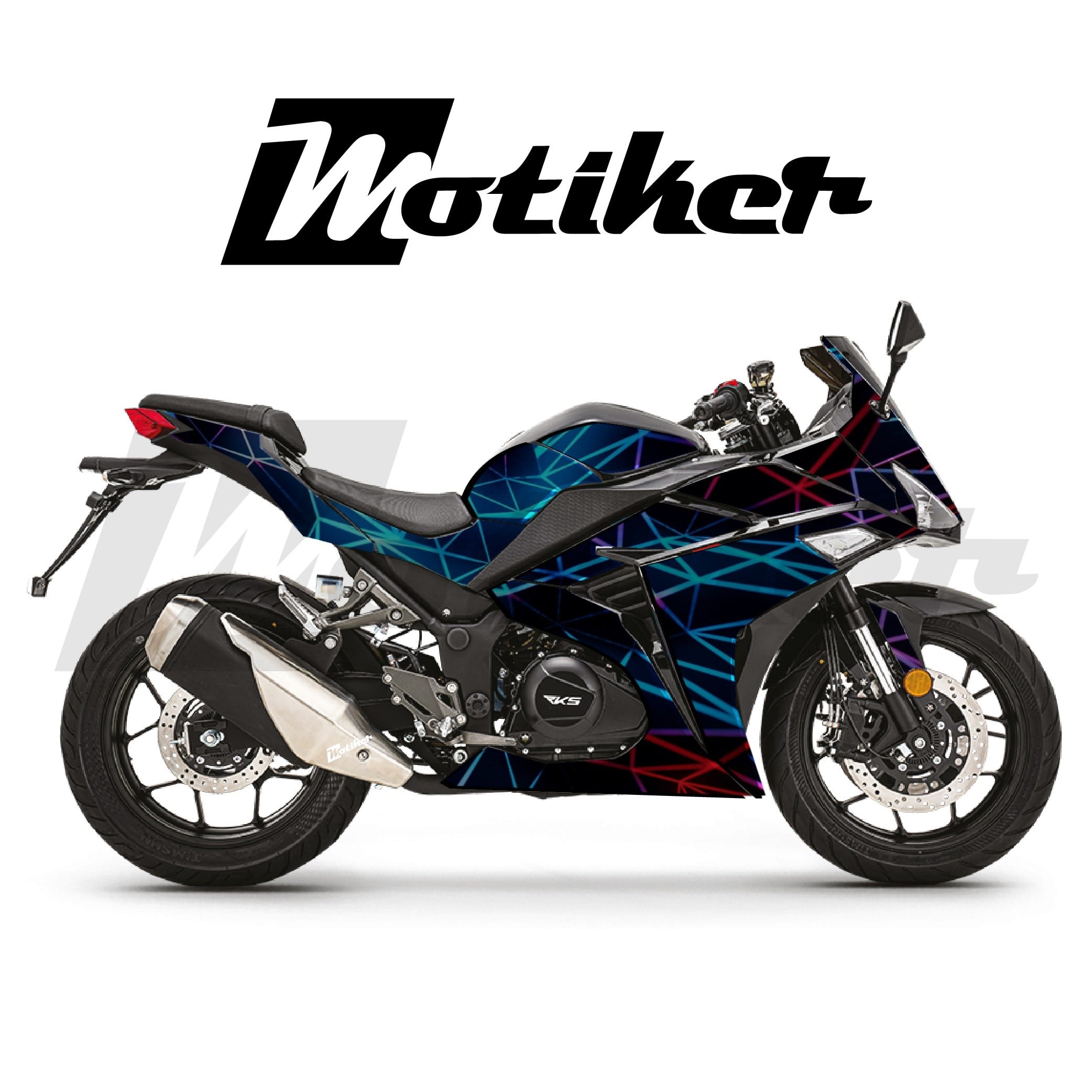 RKS R250 Parçalı Kaplama Sticker Etiket Modeli Prizma Desen 18 (MTK9379)