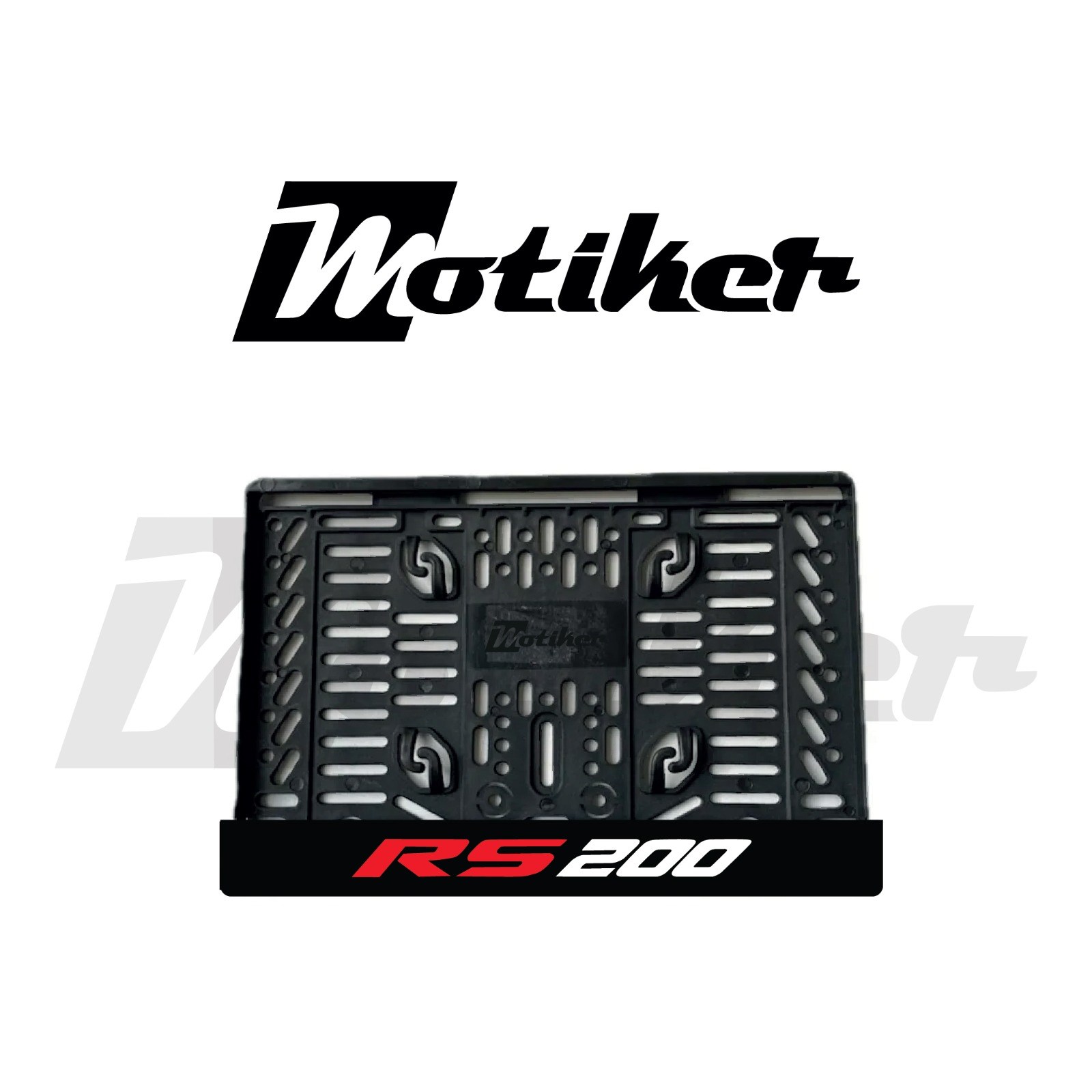 RS200 Yazılı Çift Renk Kırmızı/Beyaz Plaka Sticker Etiket Modeli