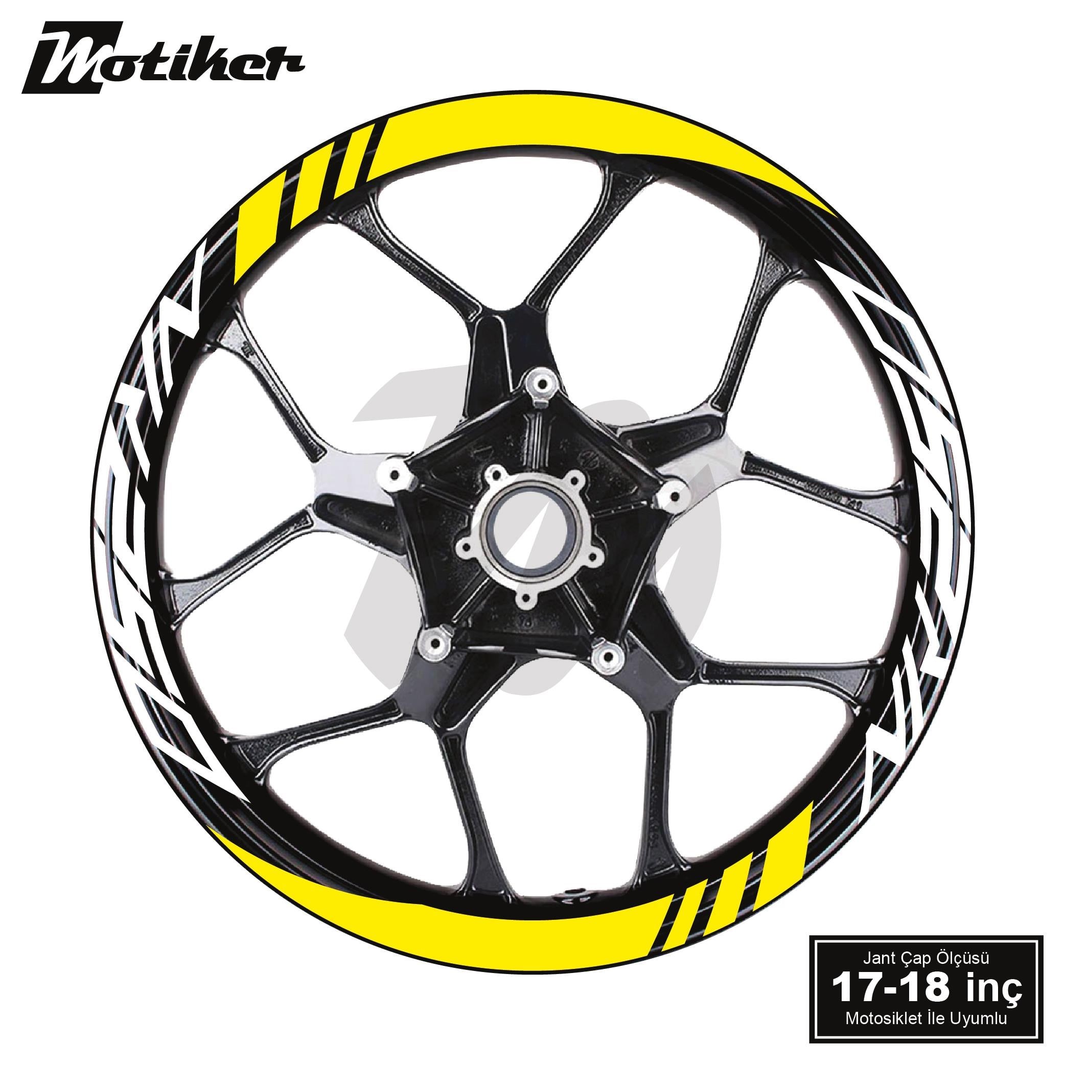 CFMOTO NK250 Geniş Jant Sticker Modeli 16'lı Tasarım Sticker