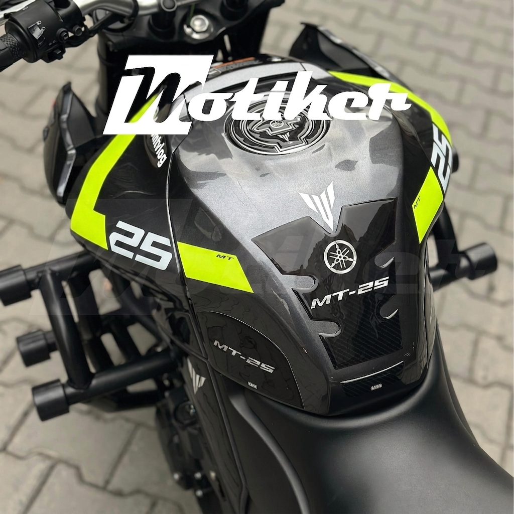Yamaha MT-25 2024 Depo Üstü Sticker Etiket Modeli  Çift Renk