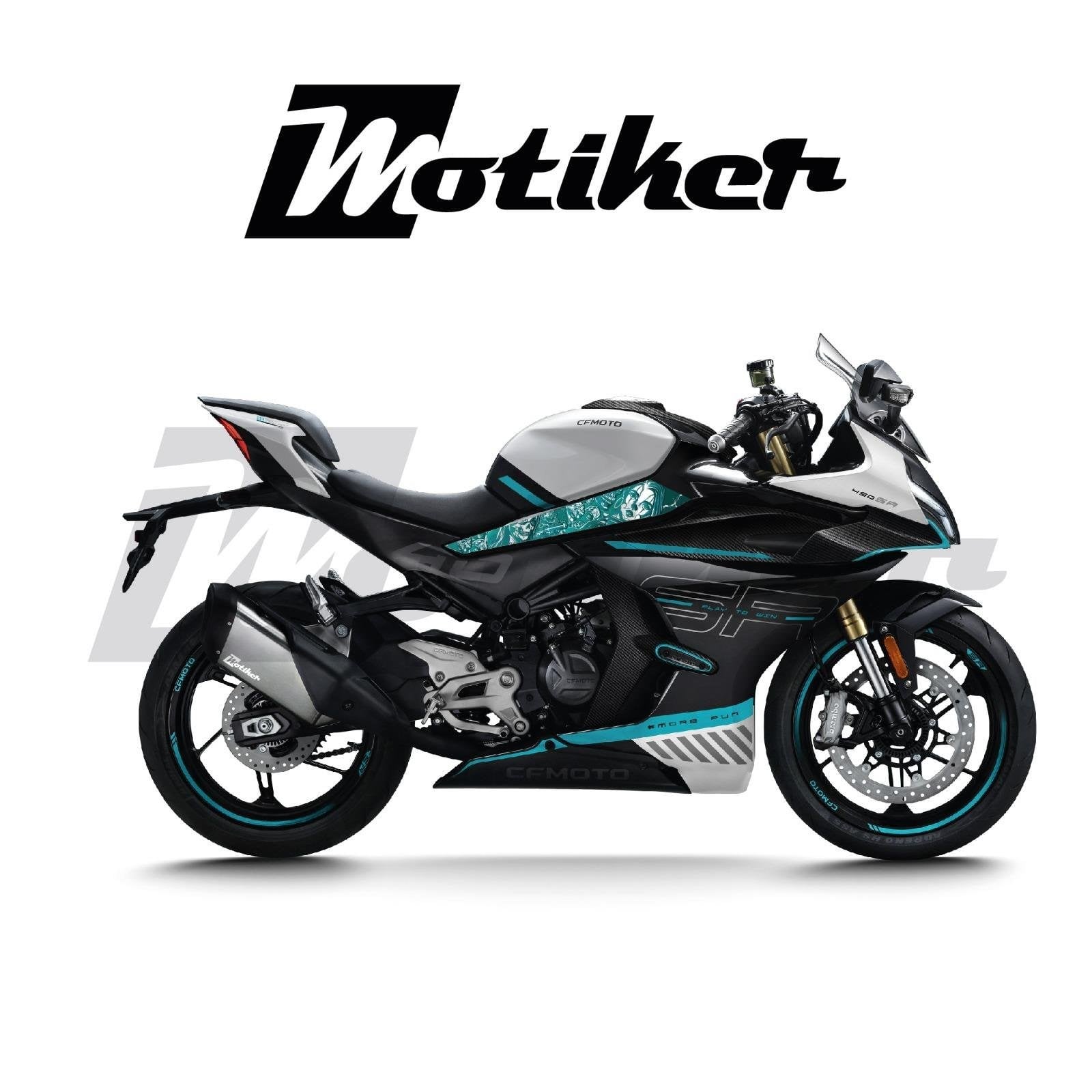 CFMOTO 450SR Orta Grenaj Chiano Tasarım Sticker Etiket Modeli 
