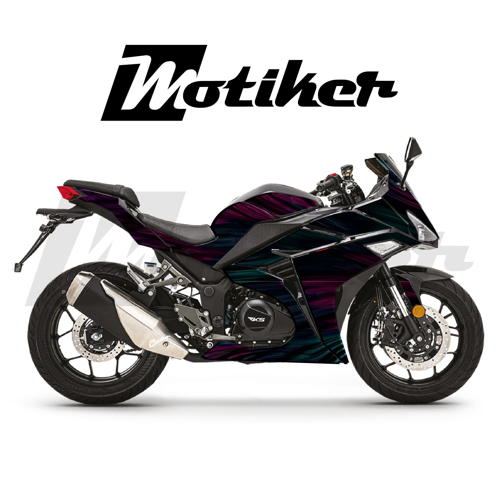 RKS R250 Parçalı Kaplama Sticker Etiket Modeli Sıvı Metal Desen 14 (MTK9375)