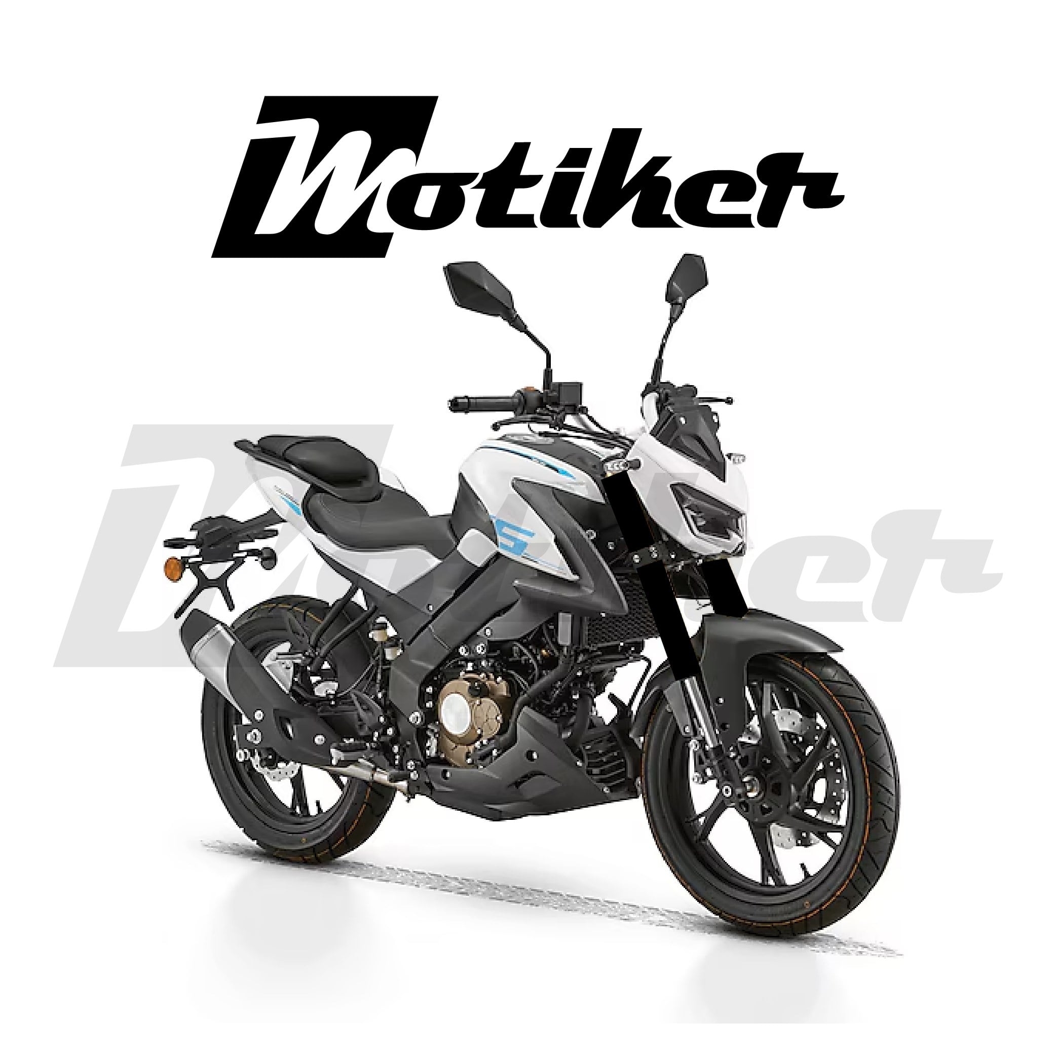 RKS SRK125-S Amortisor Siyah Kaplama Sticker Etiket Modeli