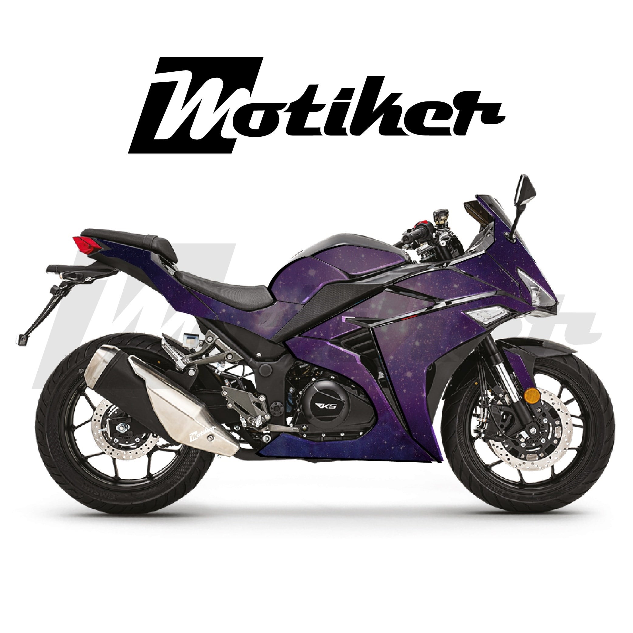 RKS R250 Parçalı Kaplama Sticker Etiket Modeli Galaksi Desen 3 (MTK9364)