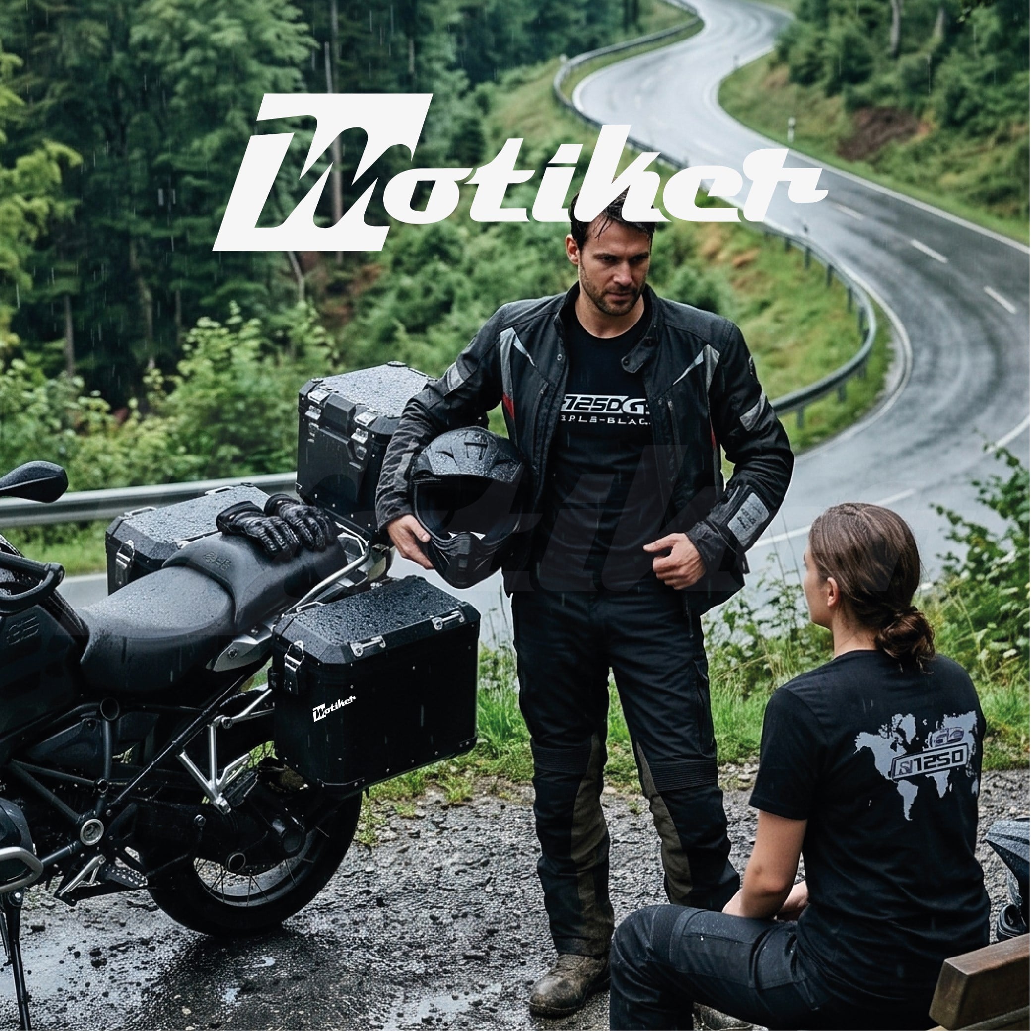 BMW Adventure 1250GS Logolu Baskılı Tişört Modeli