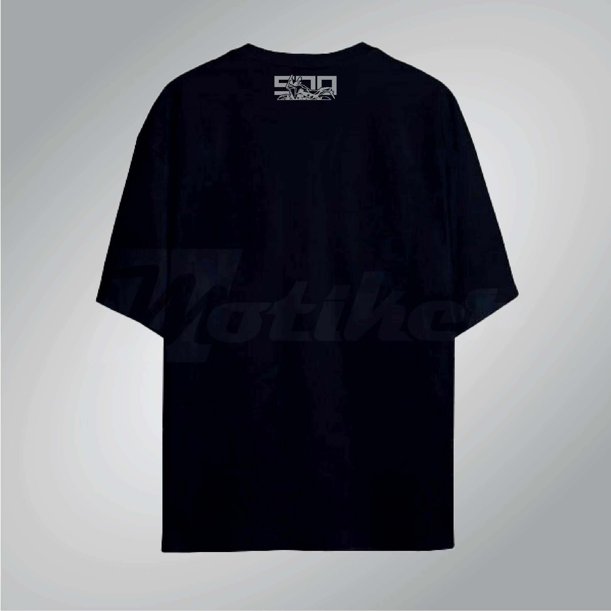 Honda NX500 Siluet Tshirt Modeli Beyaz Kırmızı