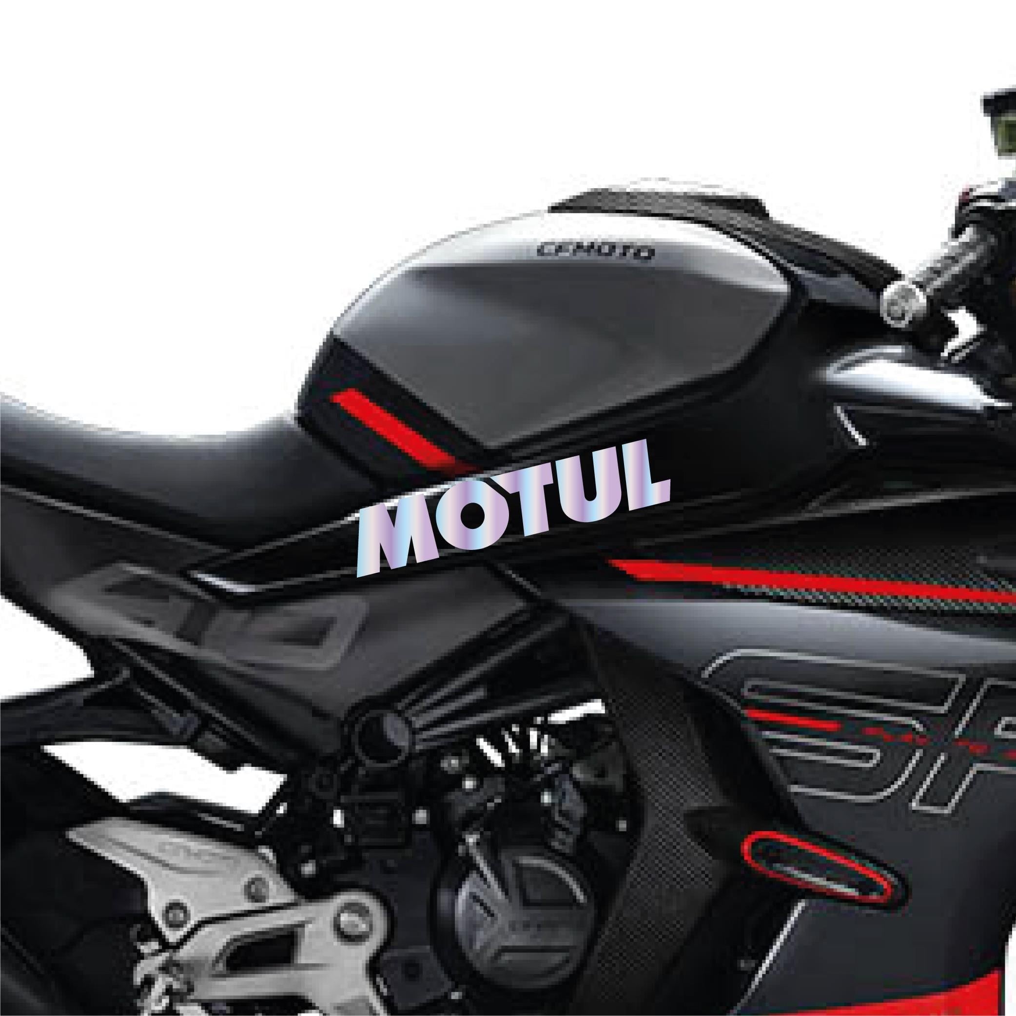CF MOTO 450SR Motul Orta Şase Tasarım Motosiklet Sticker Etiket Modeli