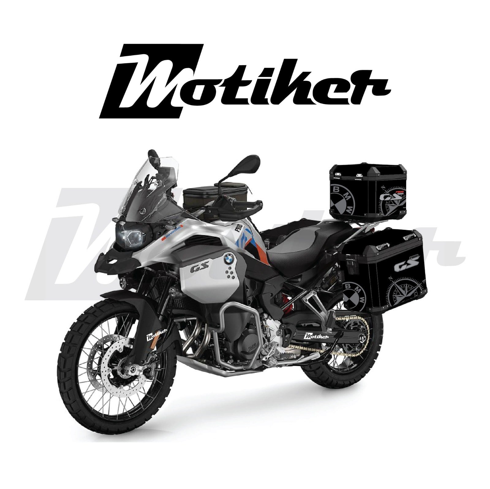 BMW F900 Çanta Kaplama Pusula Desen 2 Tasarımı Sticker Etiket Modeli